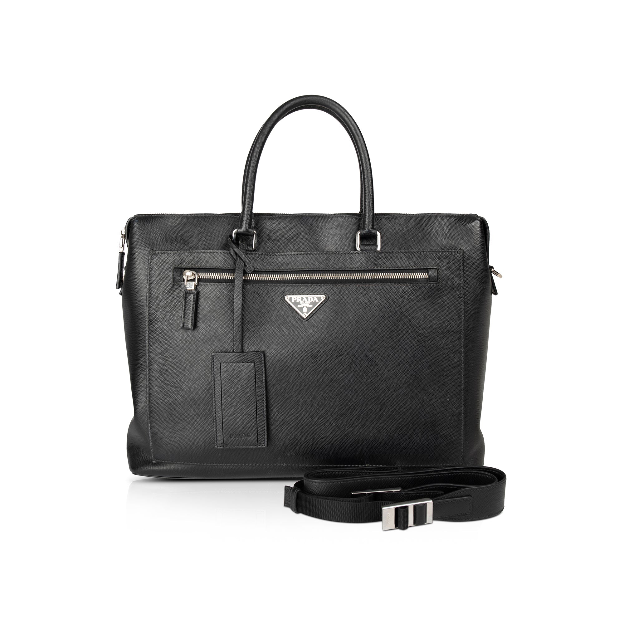 Prada Saffiano Travel Briefcase