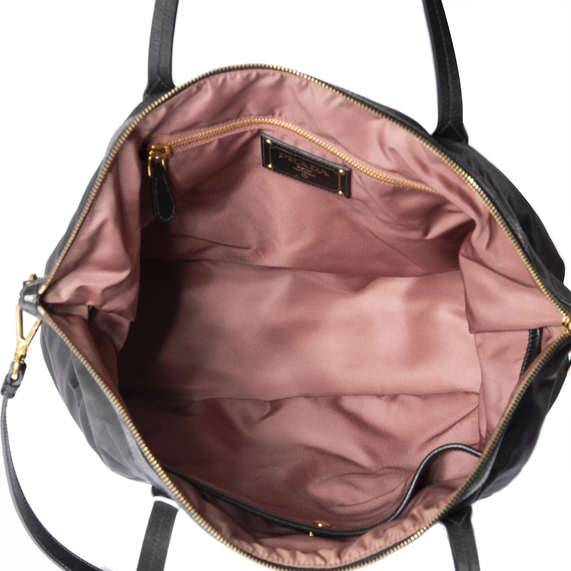 Prada Saffiano-Trimmed Vela Nylon Tote