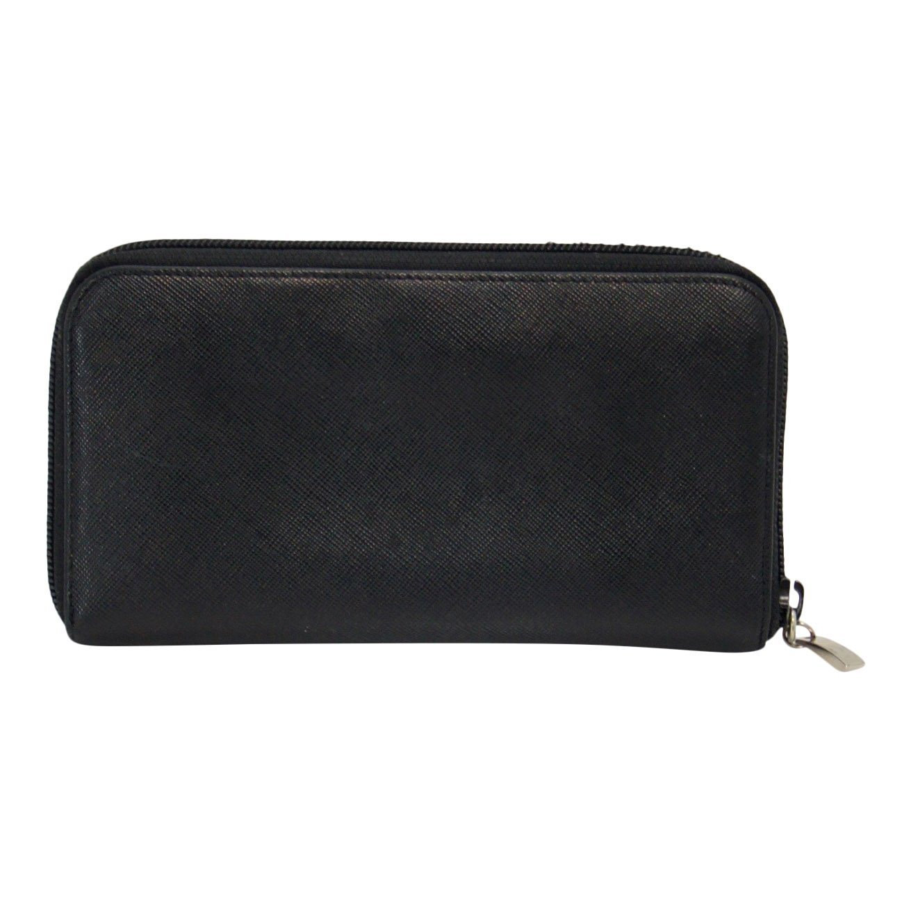 Prada Saffiano Zip Around Wallet