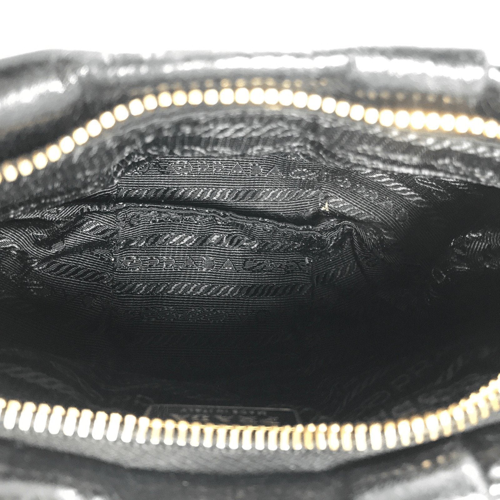 Prada Shine Vitello Rosso Wristlet