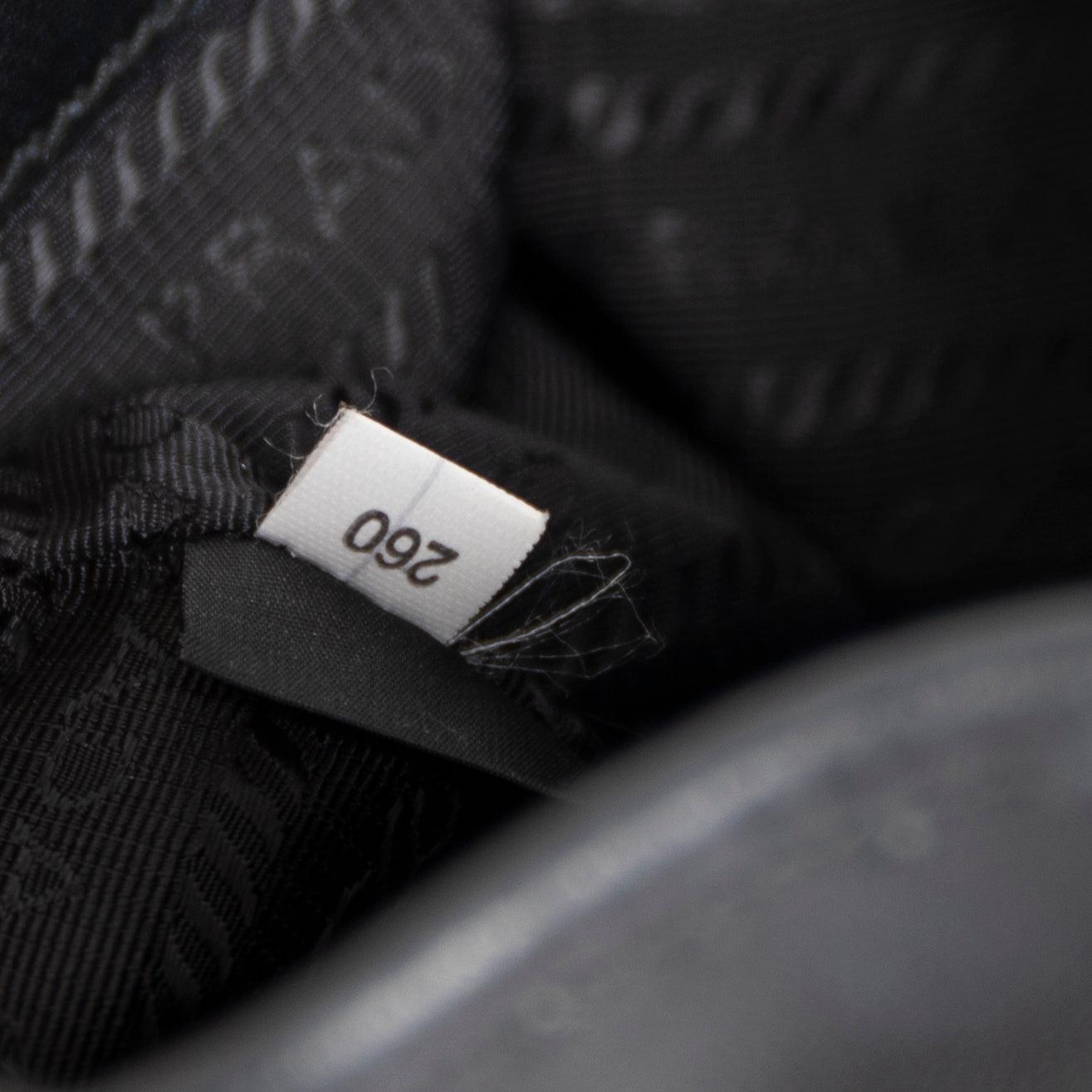 Prada Small Leather Drawstring Bucket Bag w/ Crossbody Strap