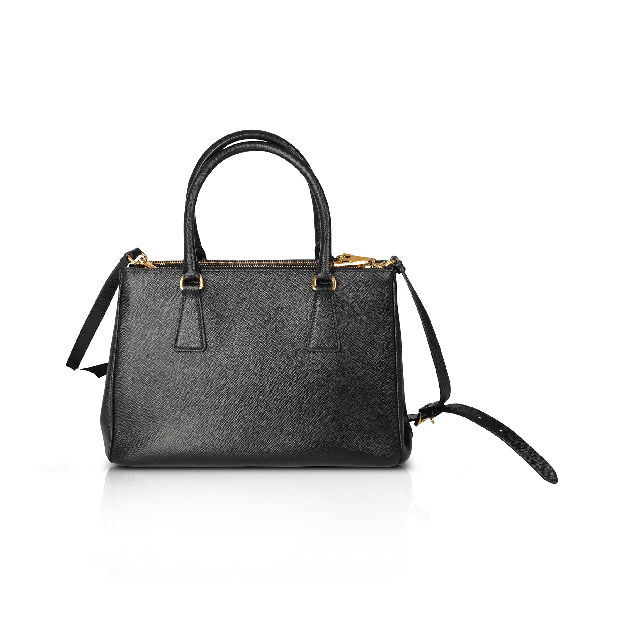 Prada Small Saffiano Lux Galleria Double Zip Tote