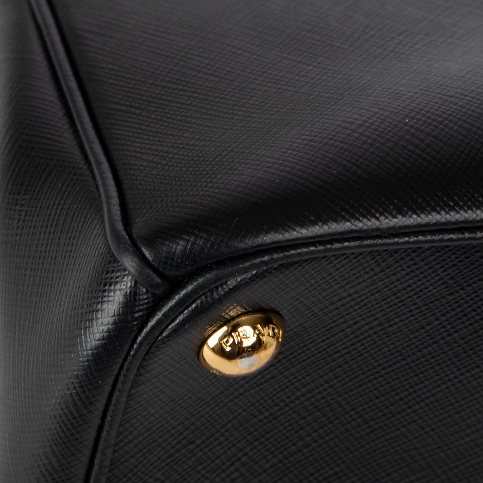 Prada Small Saffiano Lux Galleria Double Zip Tote