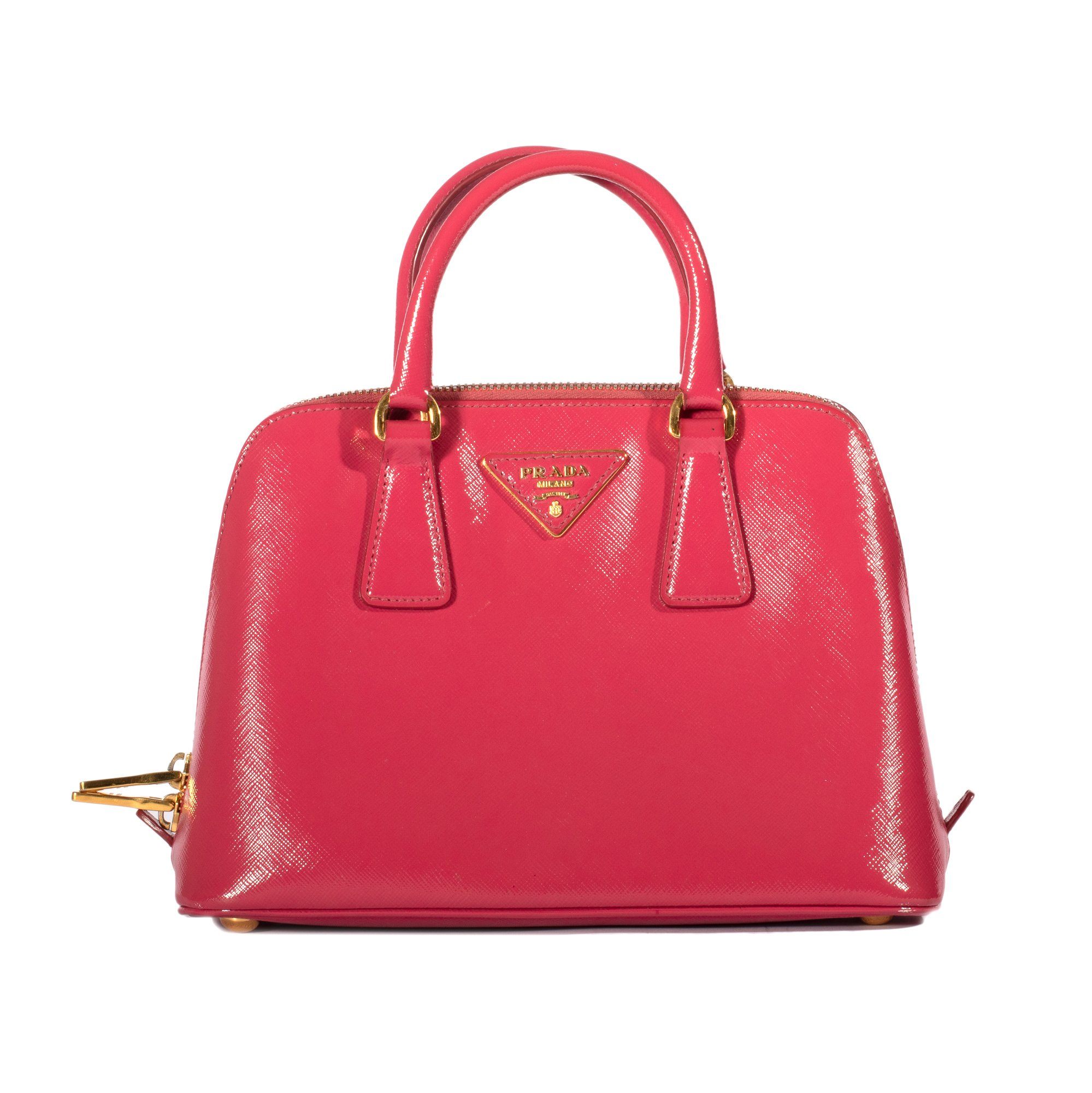 Prada Small Saffiano Vernice Promenade Bag
