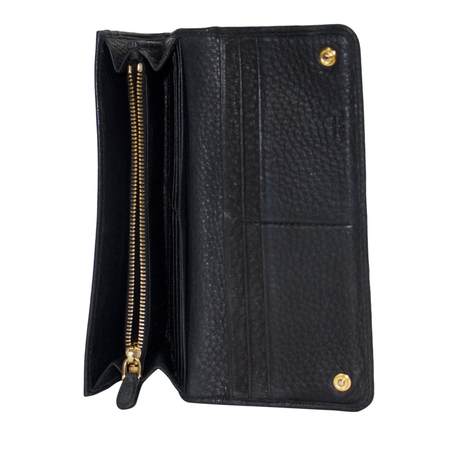 Prada Soft Calf Continental Wallet