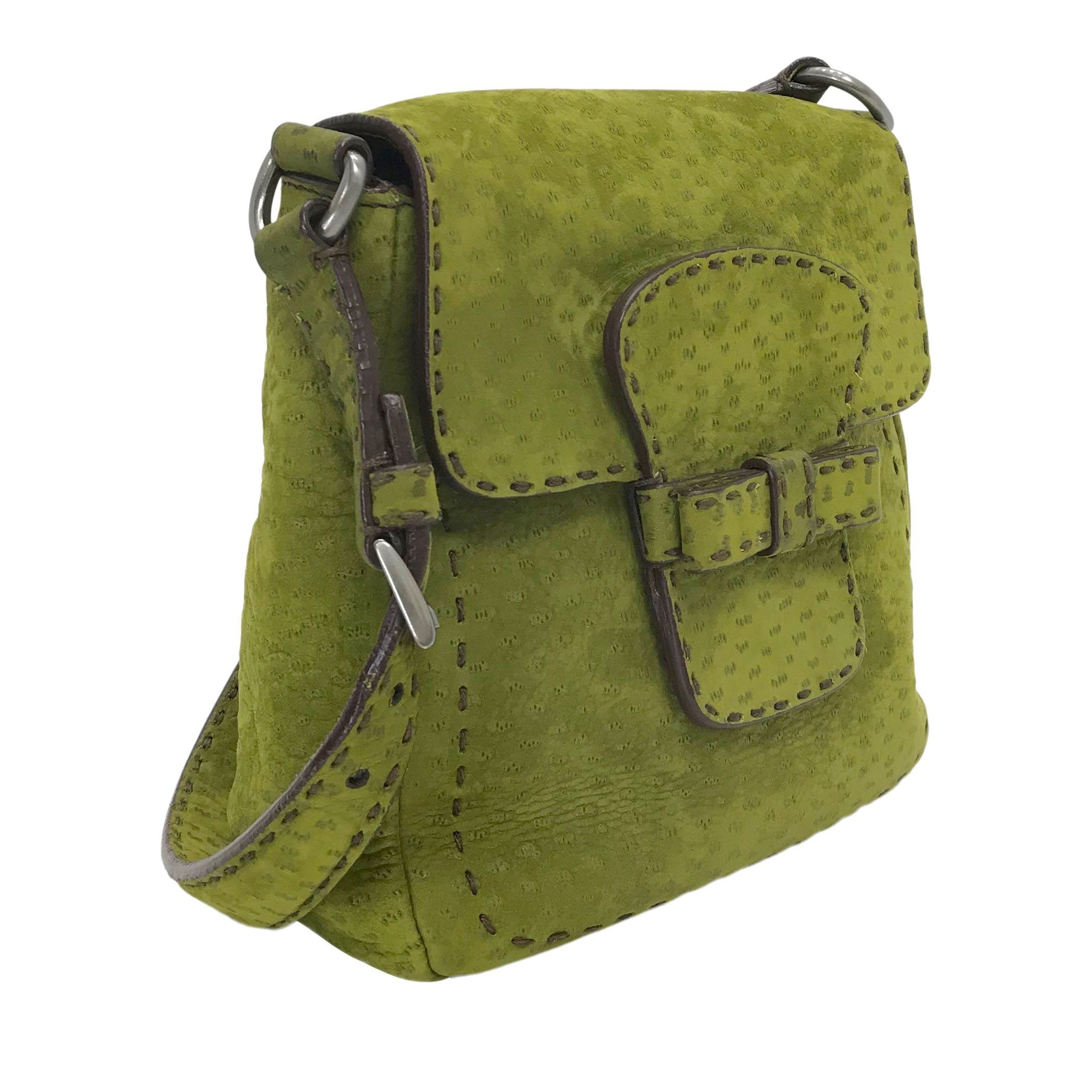 Prada Suede Saddle Shoulder Bag