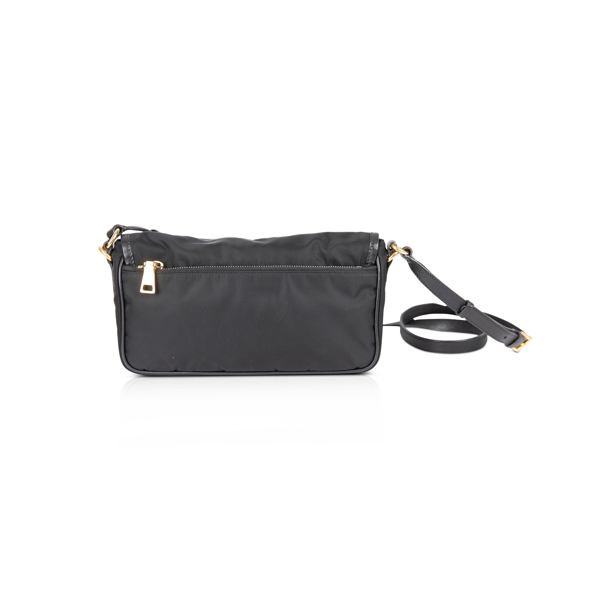 Prada Tessuto Buckle Crossbody Bag