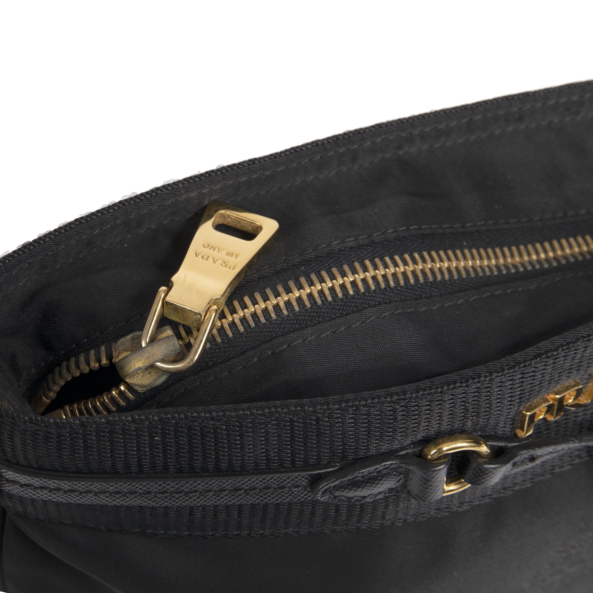 Prada Tessuto Logo Jacquard Crossbody Bag