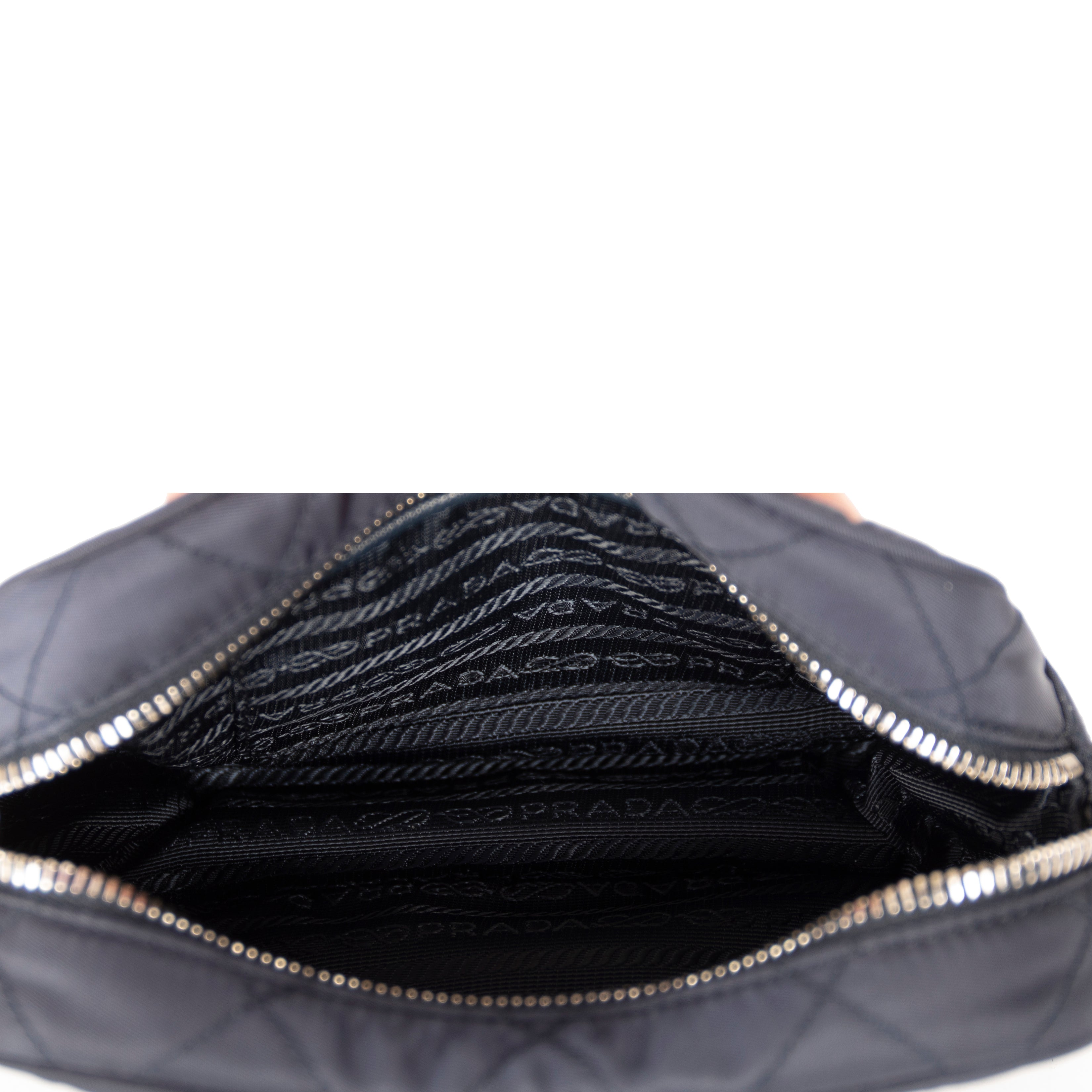 Prada Tessuto Nylon Impuntu Quilted Crossbody Bag