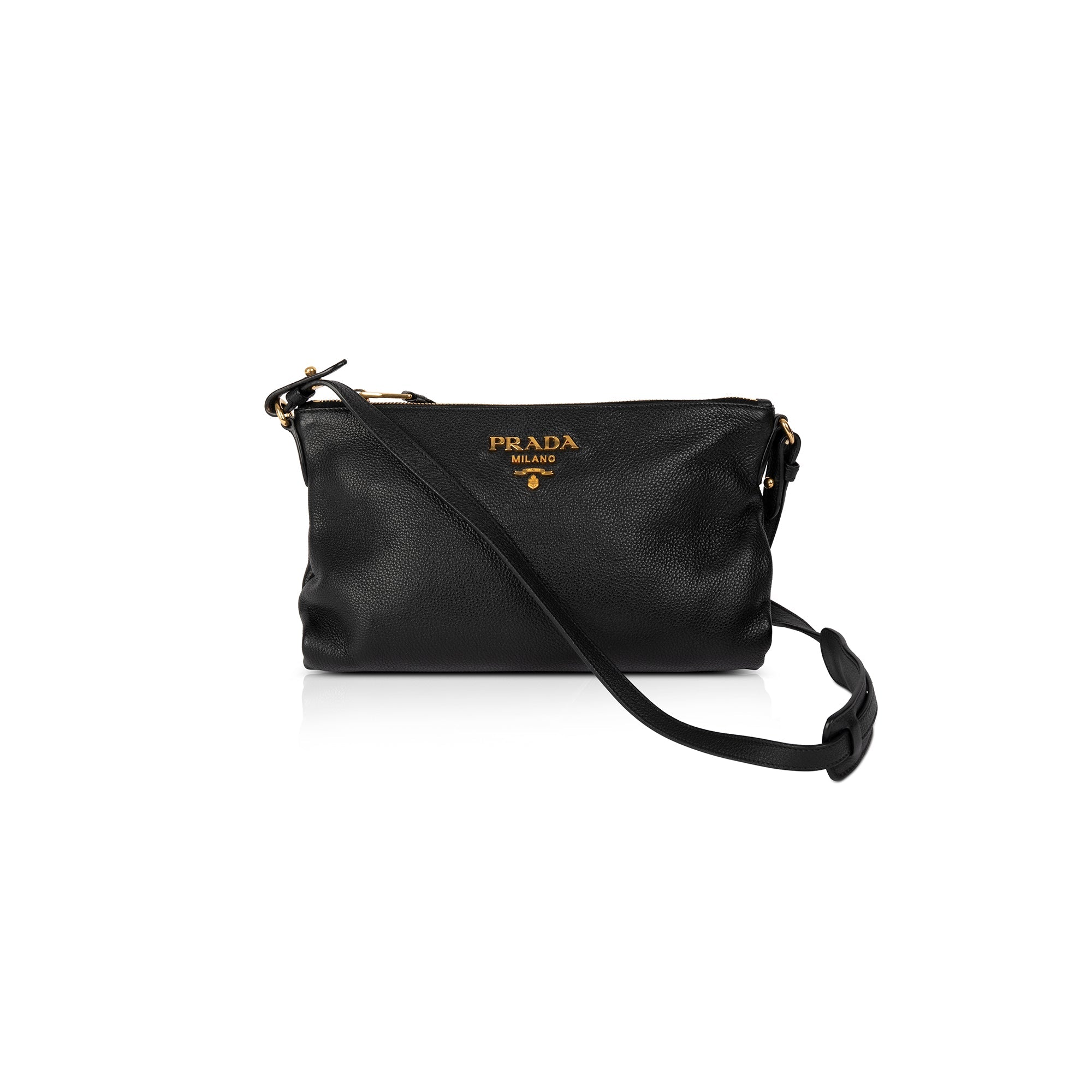 Prada Vitello Daino Crossbody Bag w/ Extra Strap