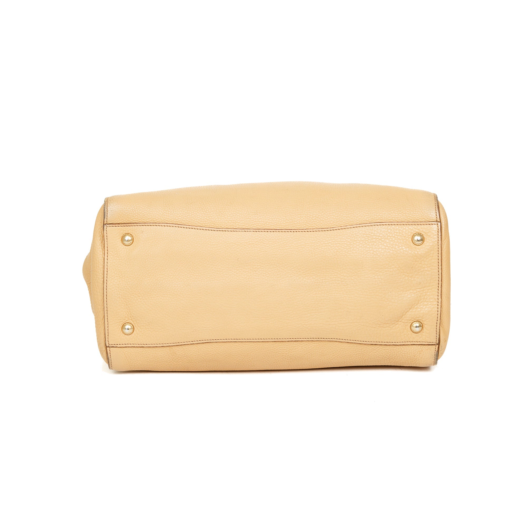 Prada Vitello Daino Cuir Frame Convertible Tote w/ Strap