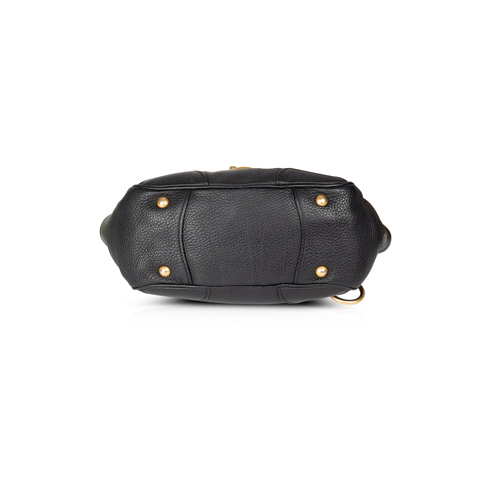 Prada Vitello Daino Pushlock Shoulder Bag