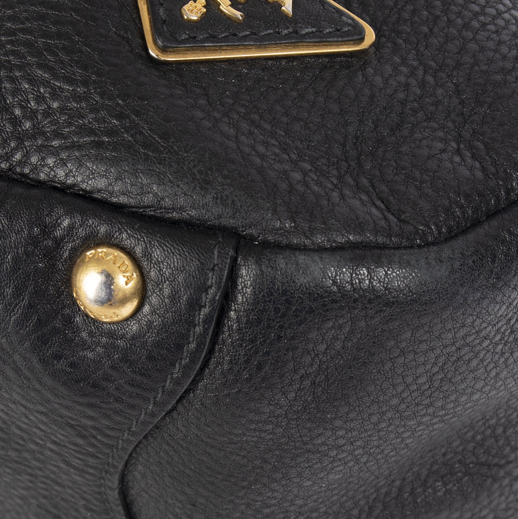 Prada Vitello Daino Side Pocket Hobo