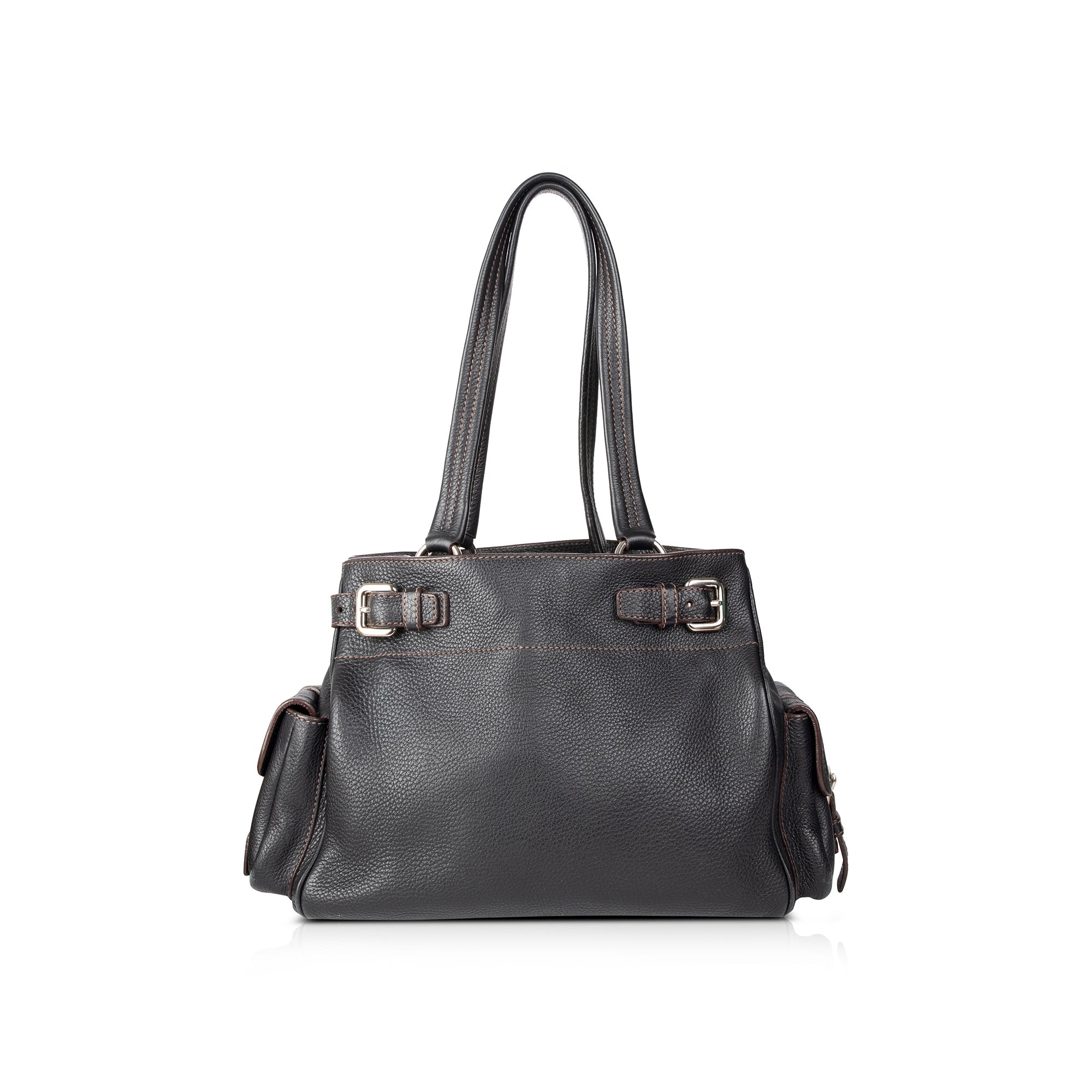 Prada Vitello Daino Side Pocket Tote