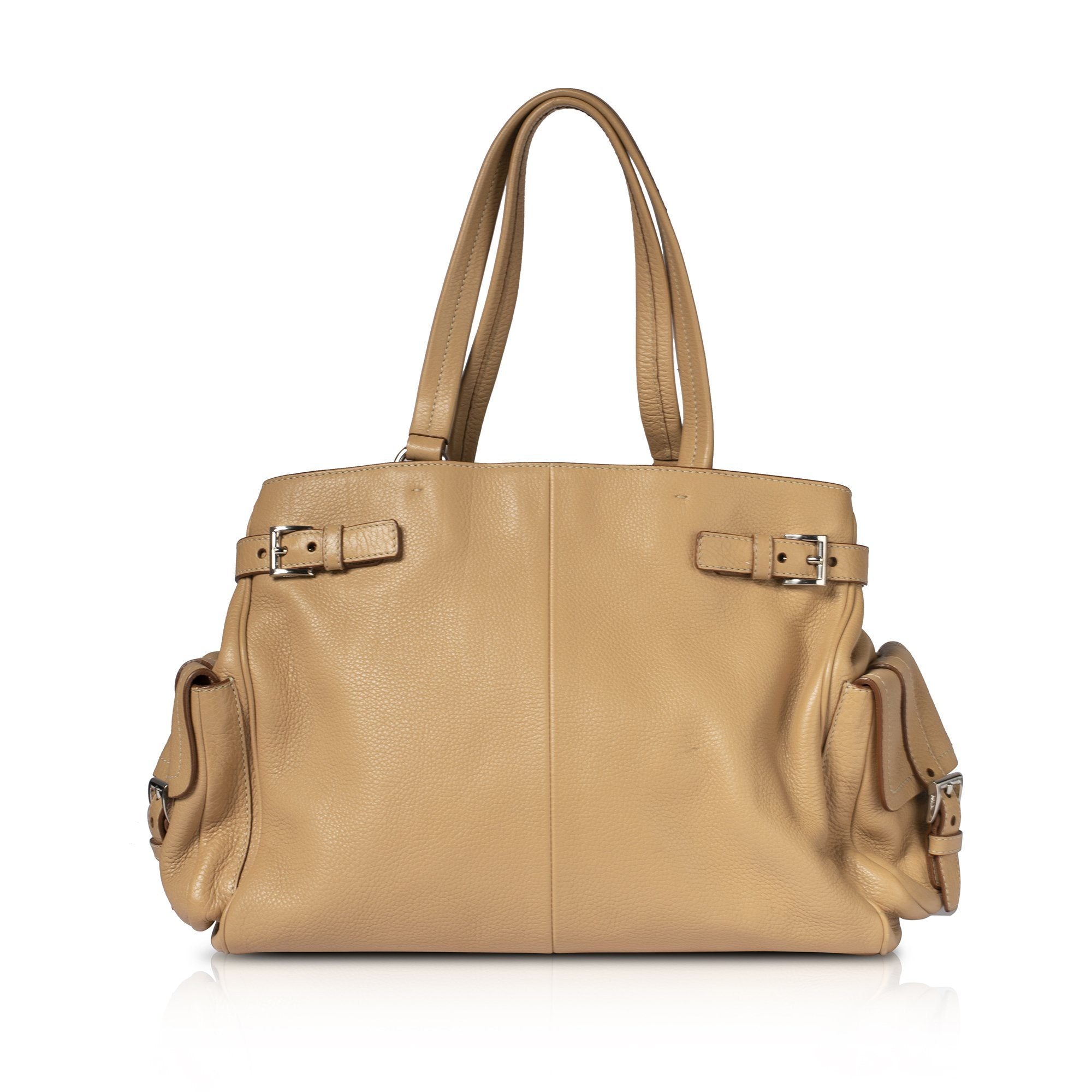 Prada Vitello Daino Side Pocket Tote