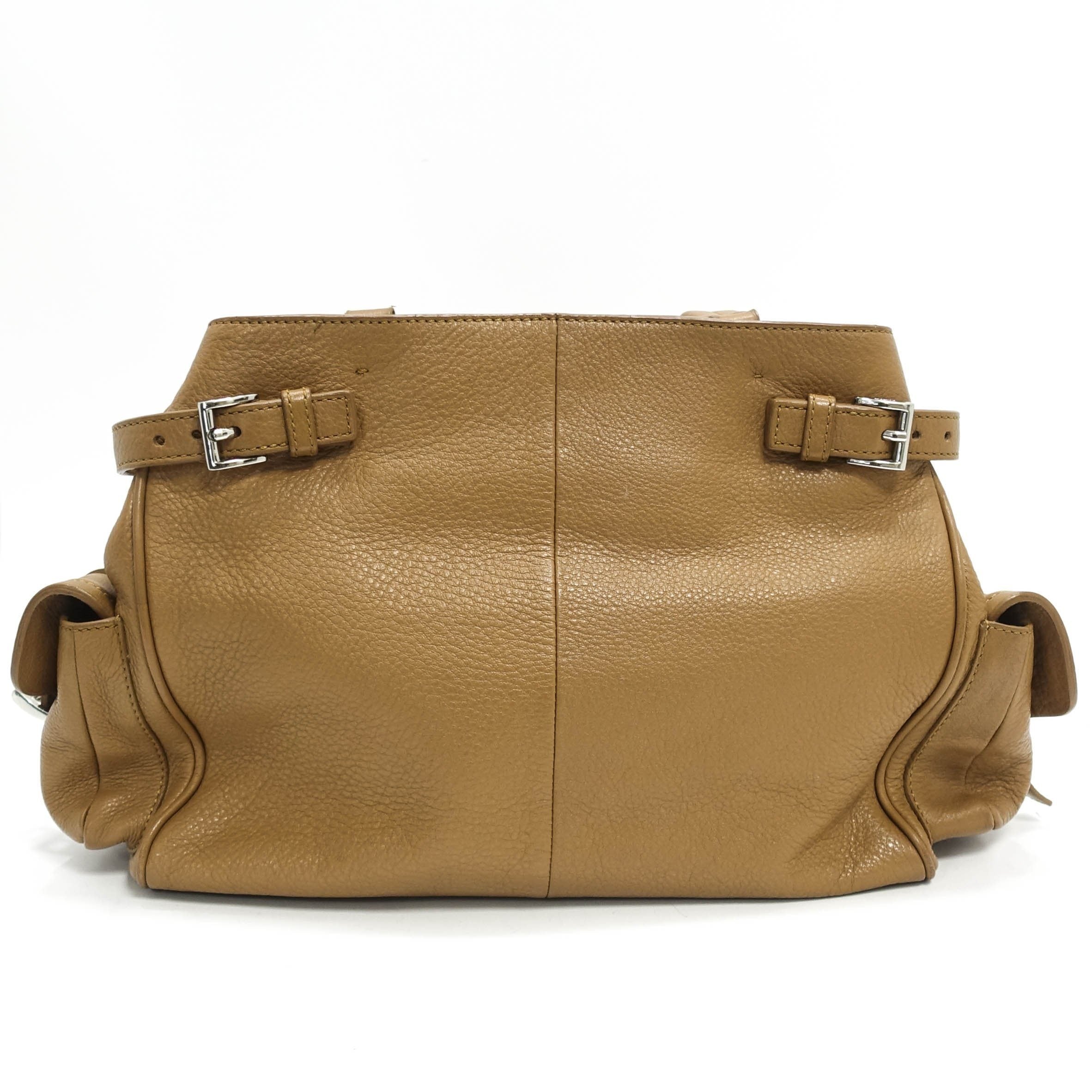 Prada Vitello Daino Side Pocket Tote