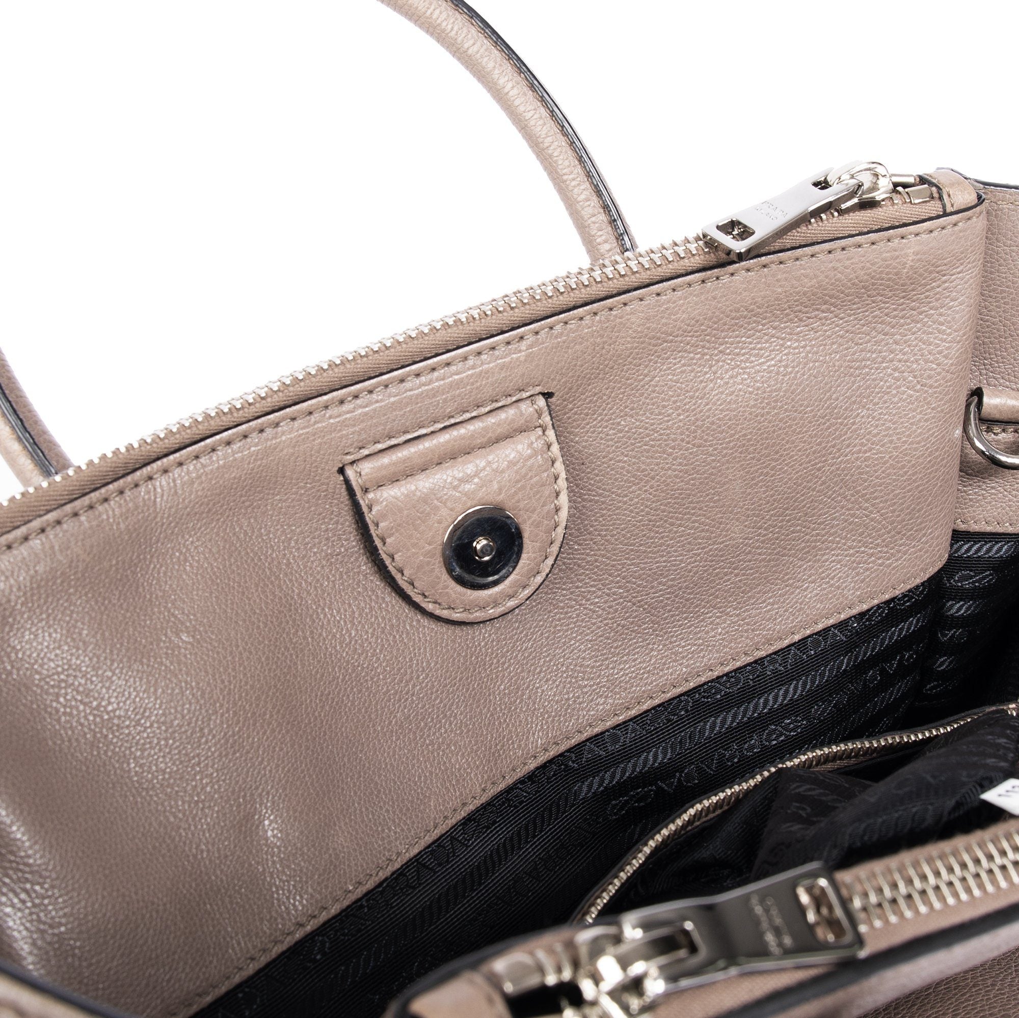 Prada Vitello Daino Twin Pocket Tote