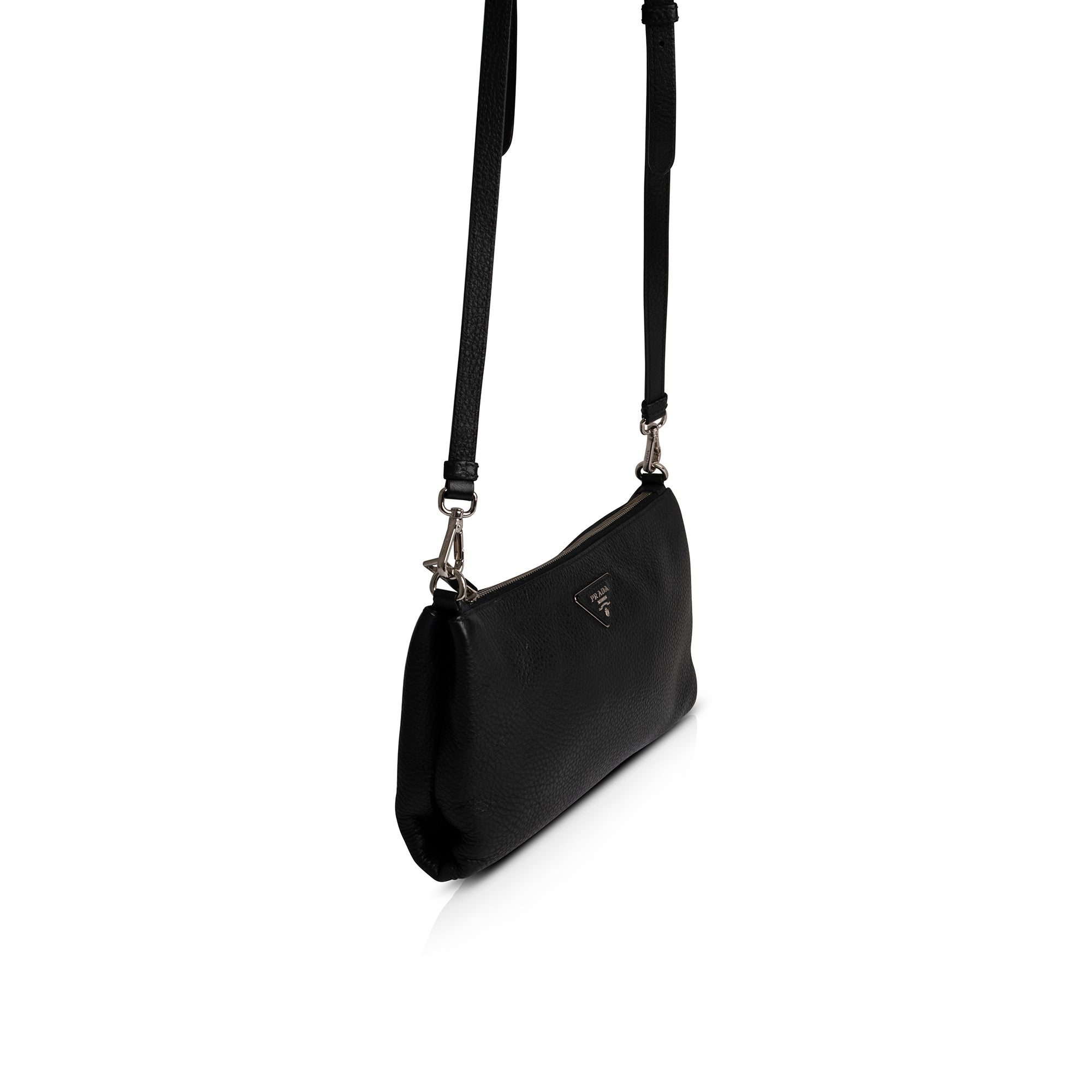 Prada Vitello Daino Zip Crossbody Bag – OLIVER'S
