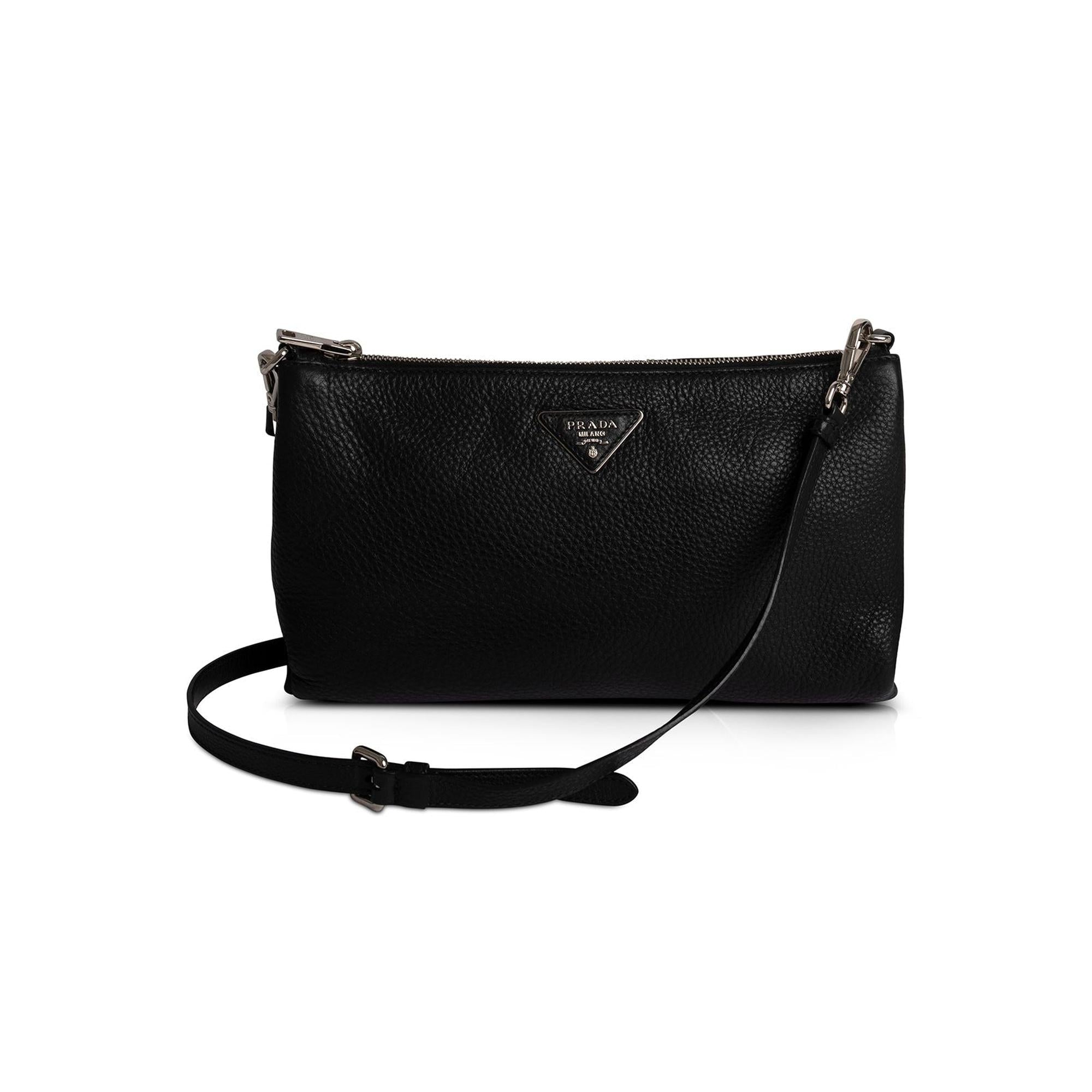 Prada Vitello Daino Zip Crossbody Bag – OLIVER'S