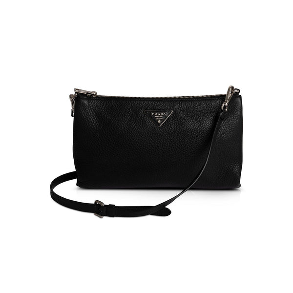 Prada Vitello Daino Zip Crossbody Bag – OLIVER'S