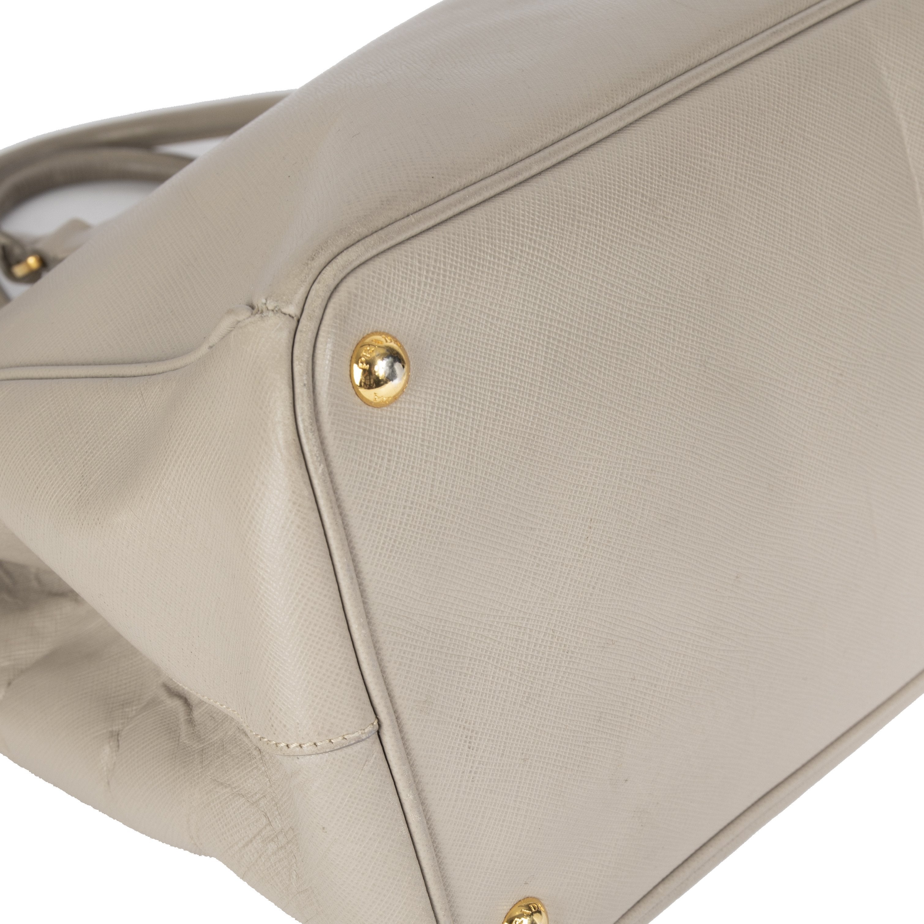 Prada XL Saffiano Lux Double Zip Tote