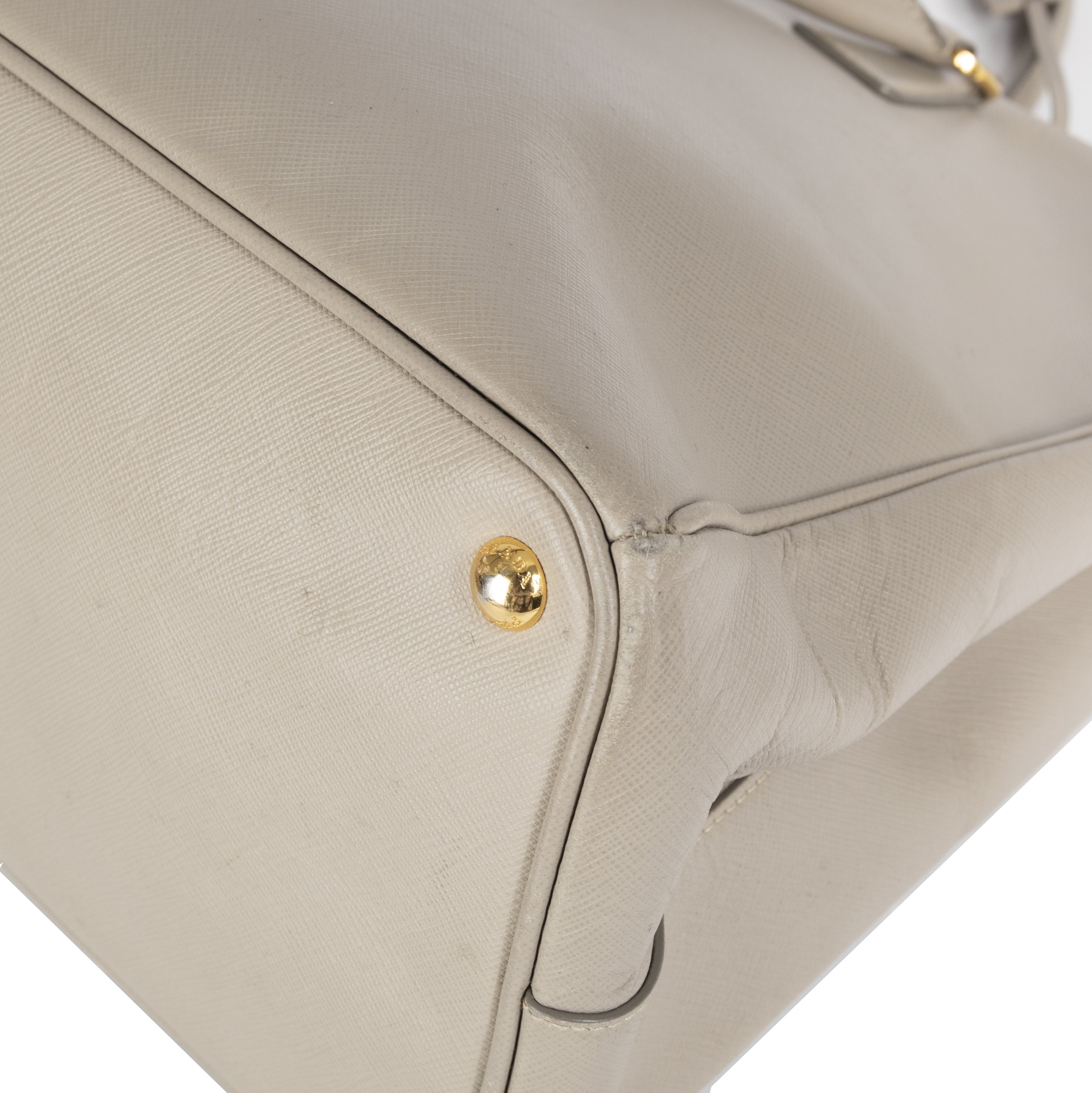 Prada XL Saffiano Lux Double Zip Tote