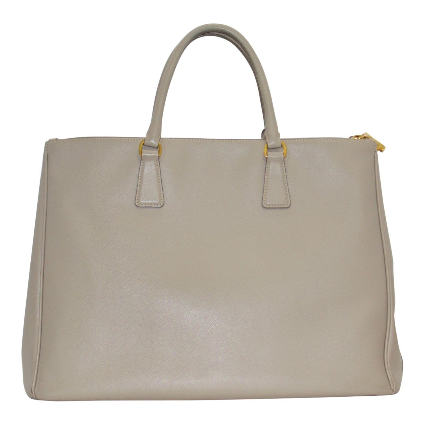 Prada XL Saffiano Lux Double Zip Tote