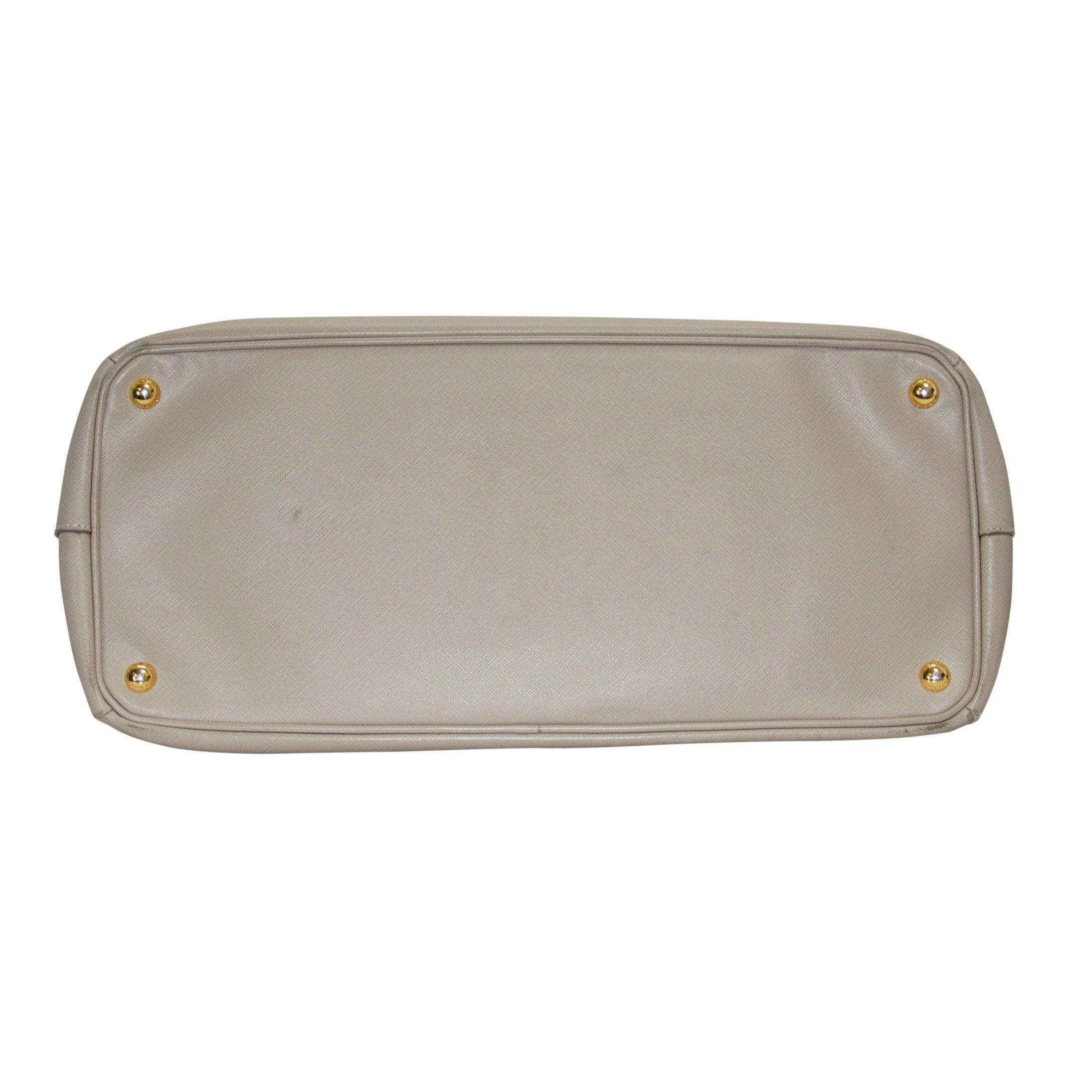 Prada XL Saffiano Lux Double Zip Tote