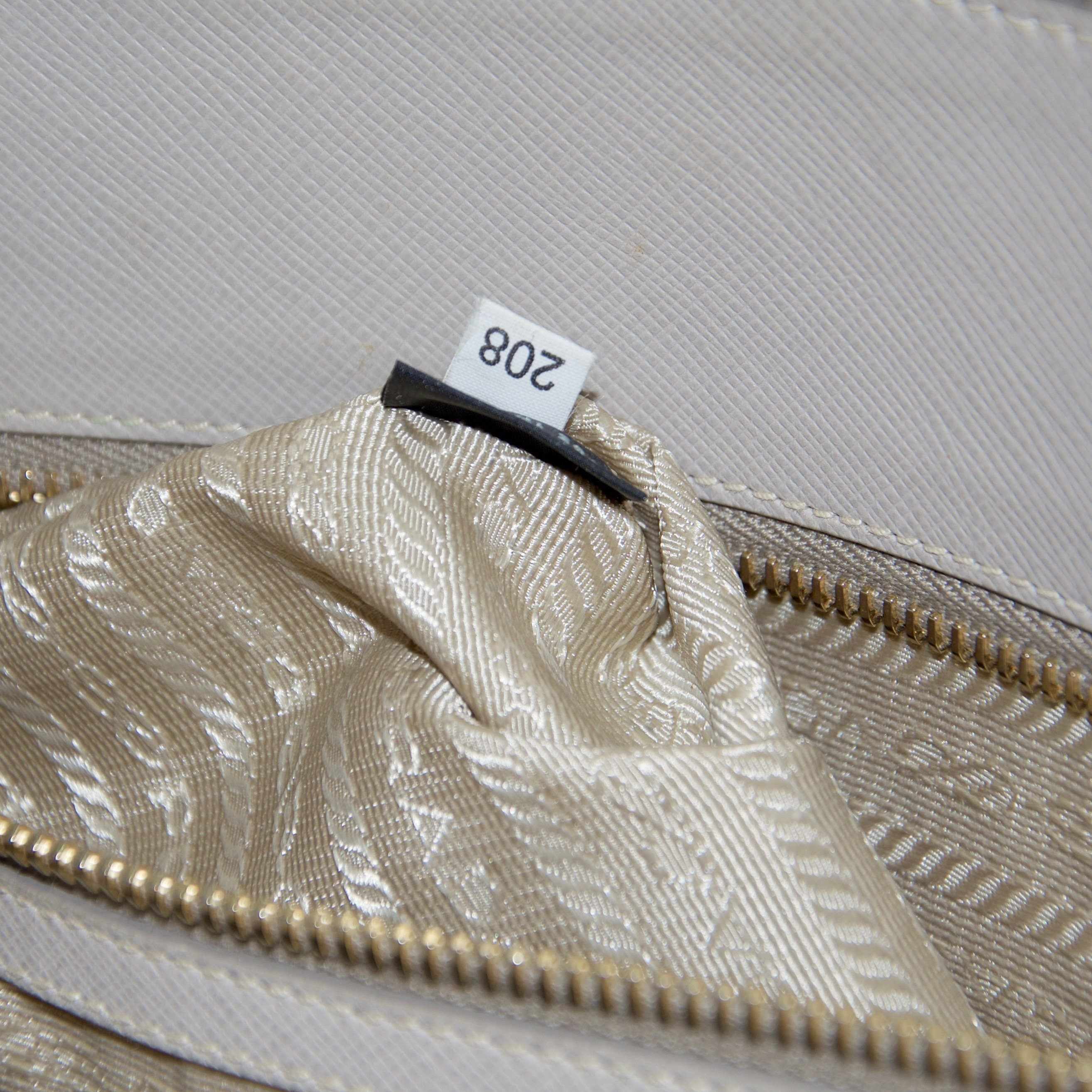 Prada XL Saffiano Lux Double Zip Tote