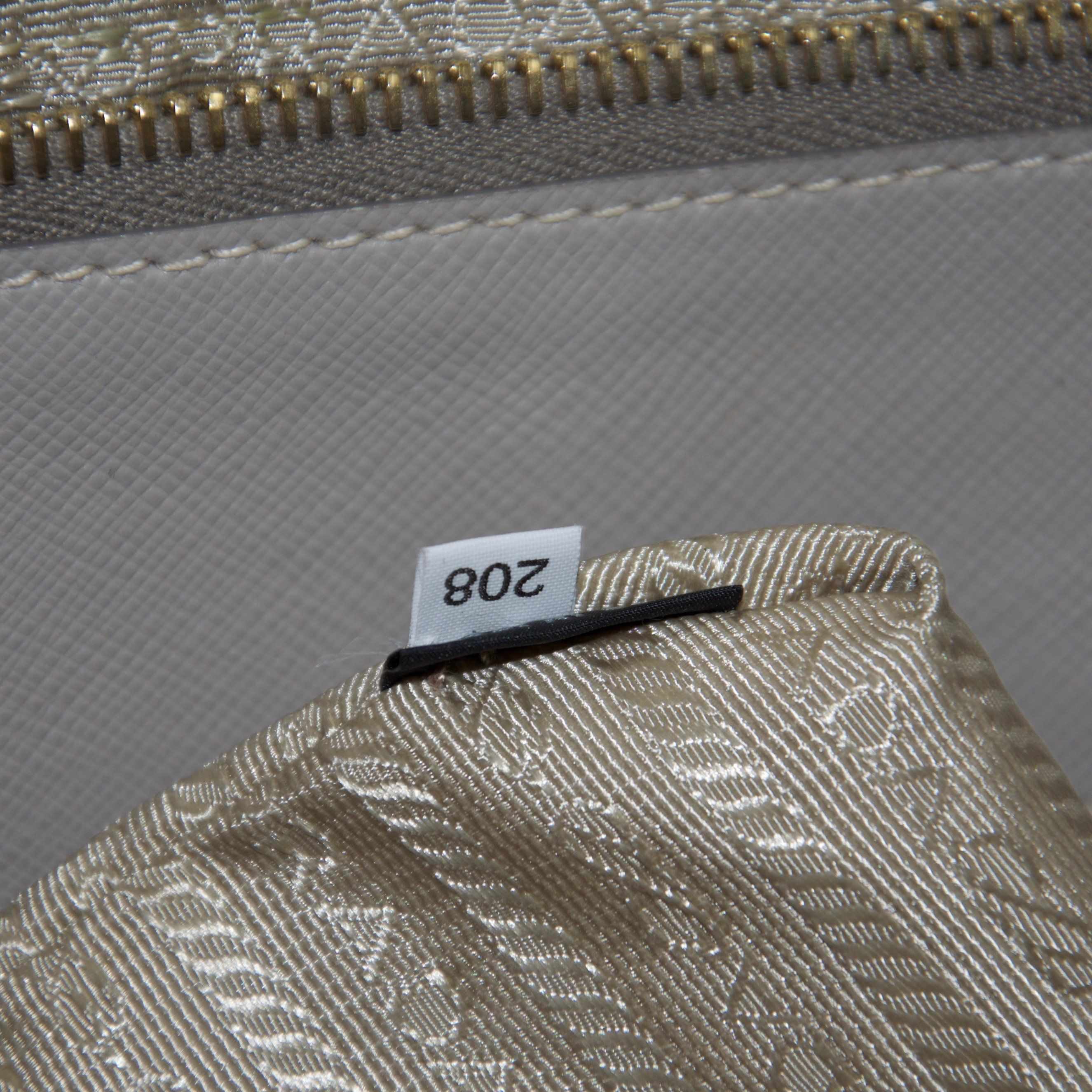 Prada XL Saffiano Lux Double Zip Tote