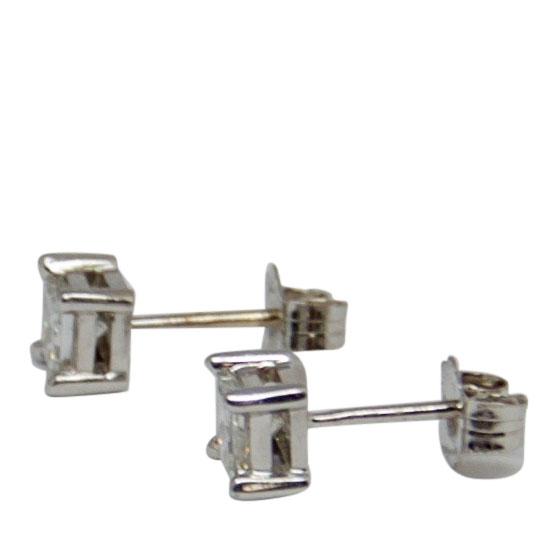 Princess Cut Diamond Stud Earrings