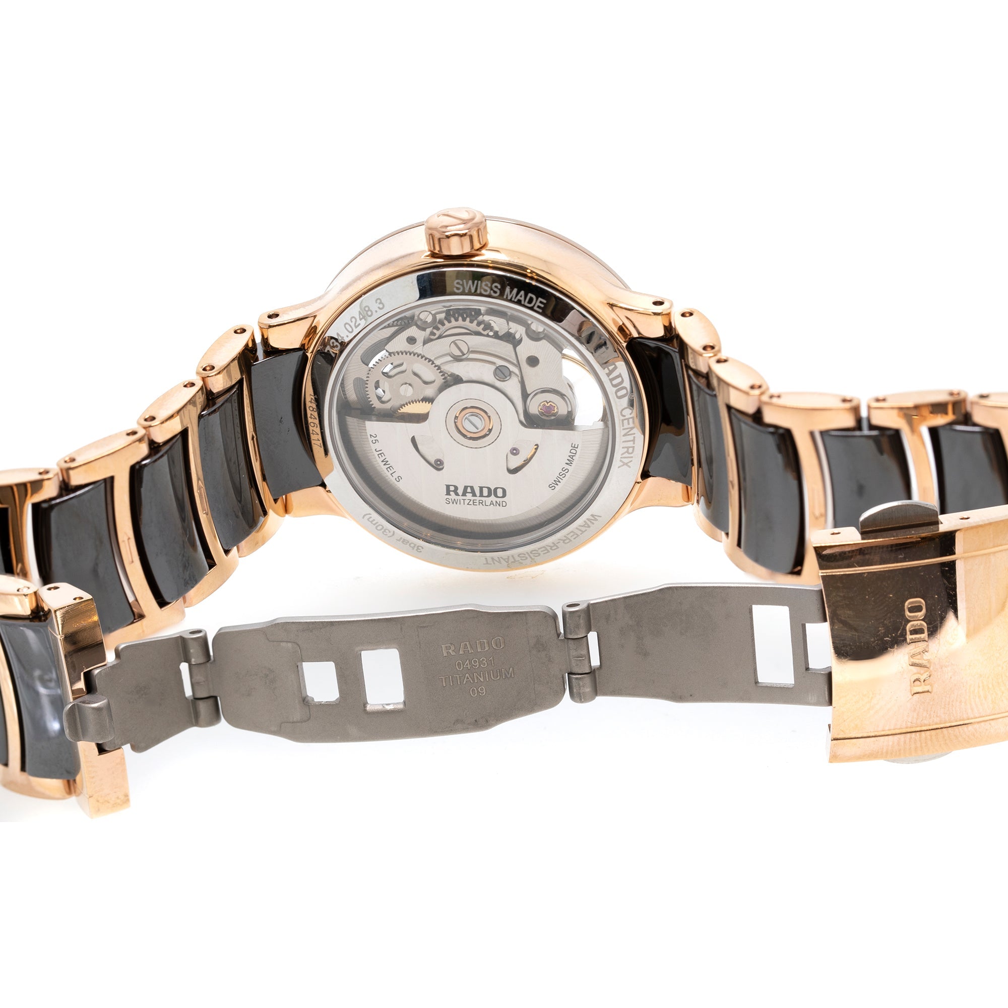 Rado Analog Centrix Diamond Dial Automatic Watch