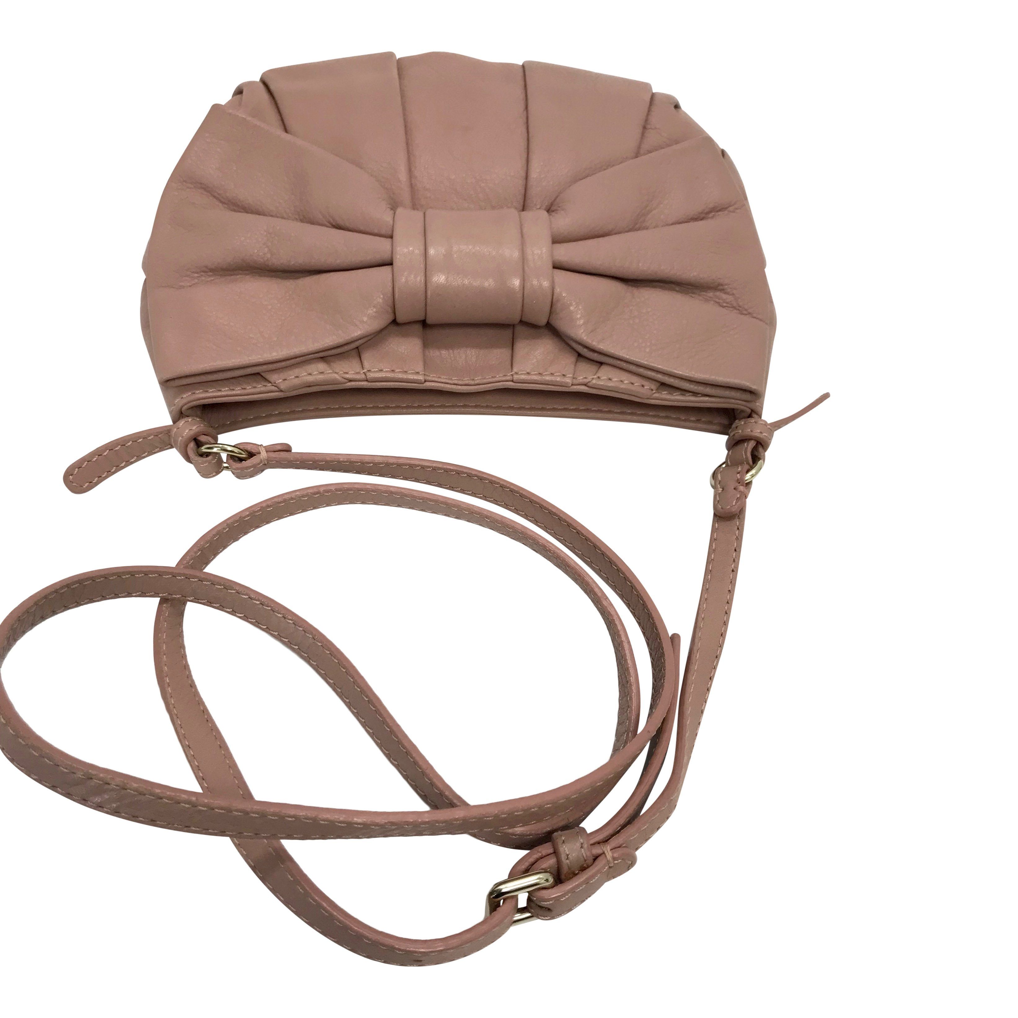 Red Valentino Leather Bow-Accented Crossbody Bag