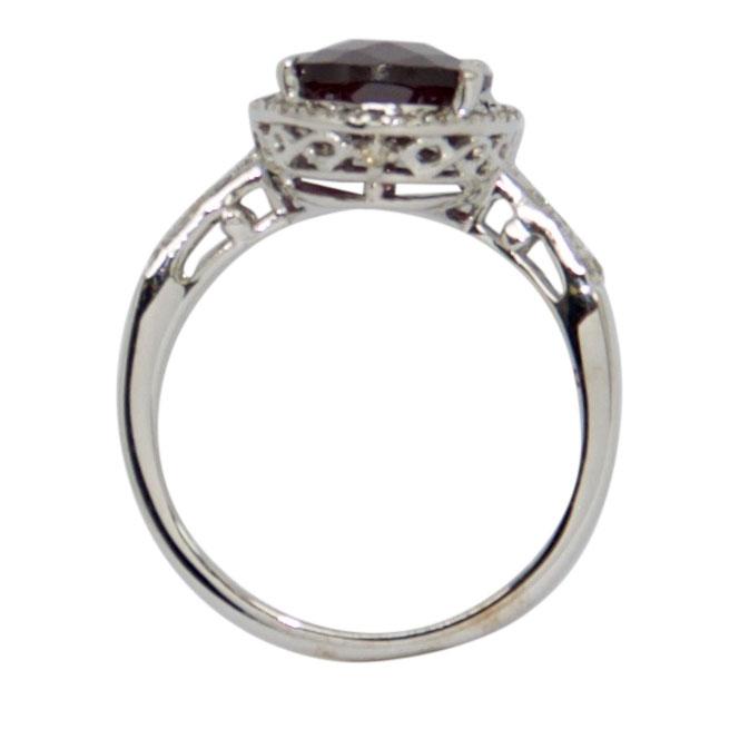 Rhodolite and Diamond Cocktail Ring
