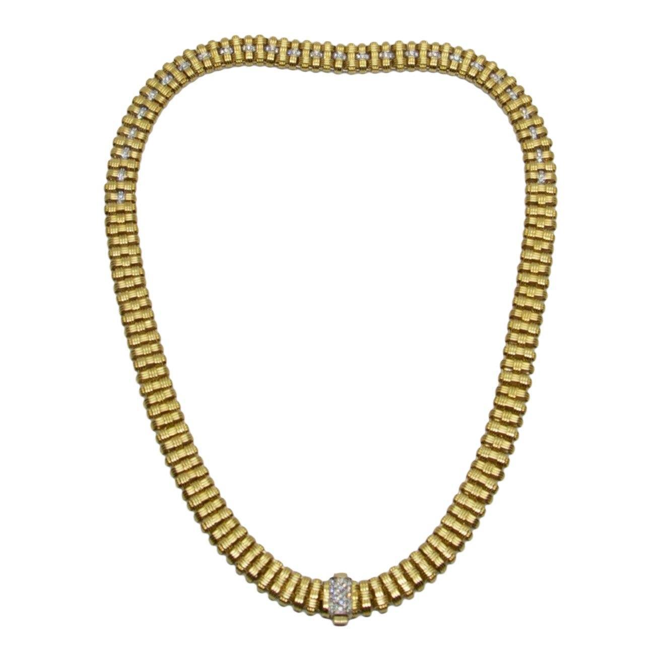 Roberto Coin Appassionata Three-Row Diamond Necklace