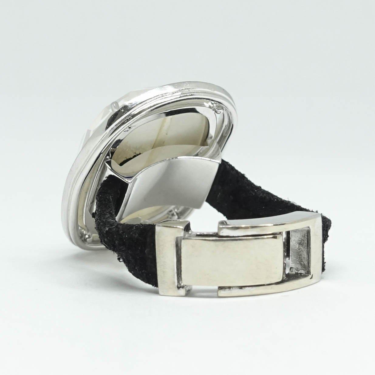 Rock Crystal and Diamond Ring