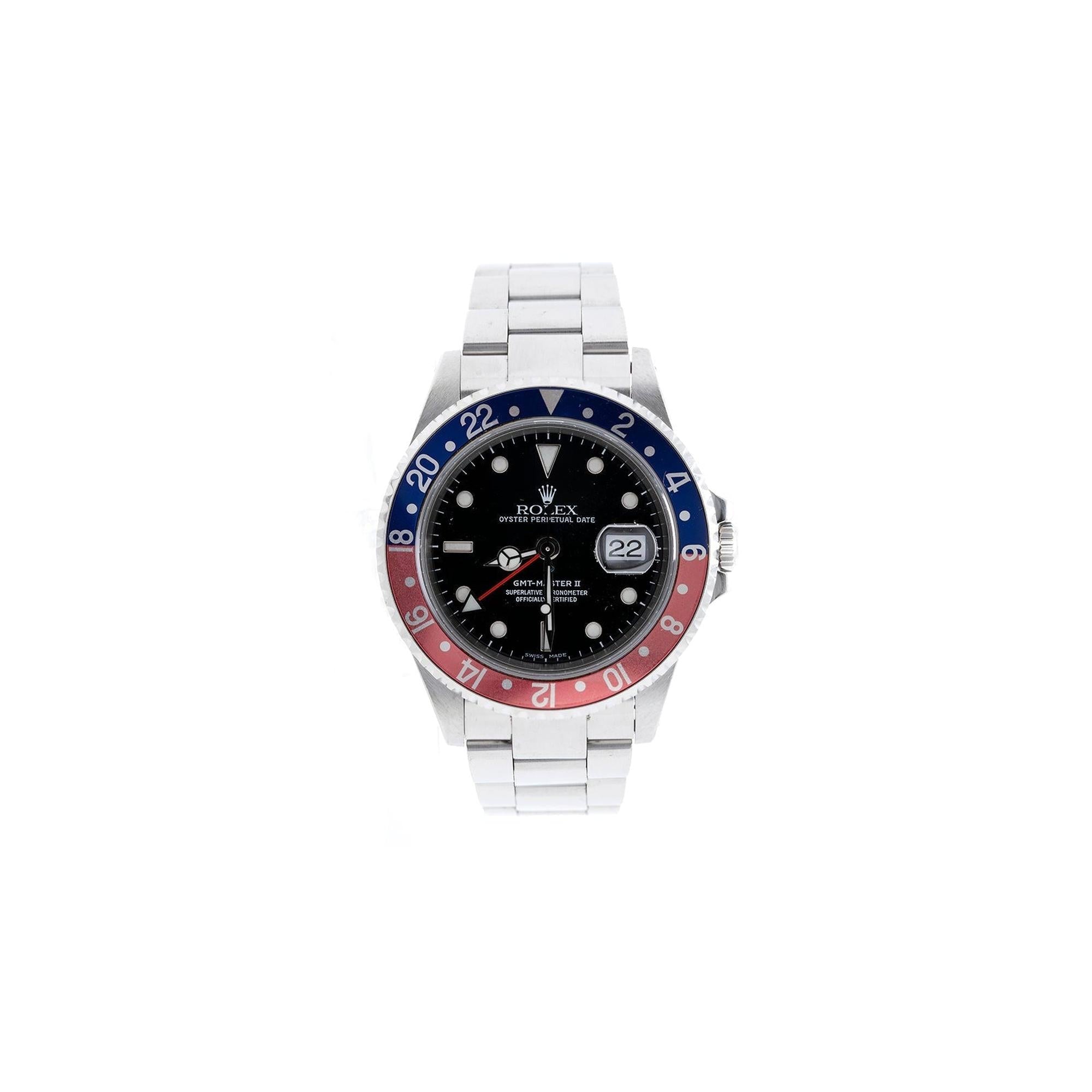Rolex GMT-Master II Pepsi Watch w/ Box & Papers