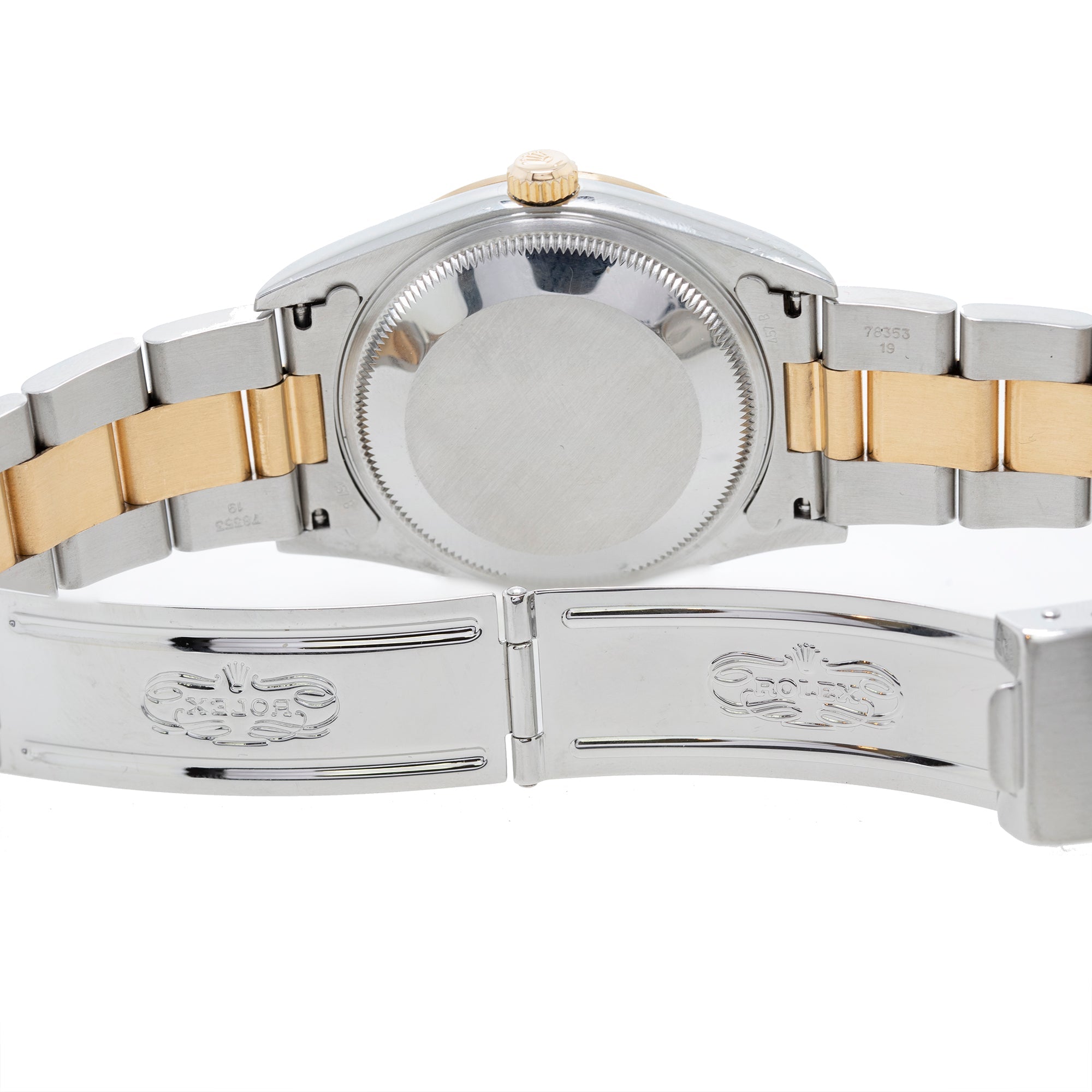 Rolex Steel & Gold Oyster Perpetual Date 34 mm Watch w/ Box & Papers
