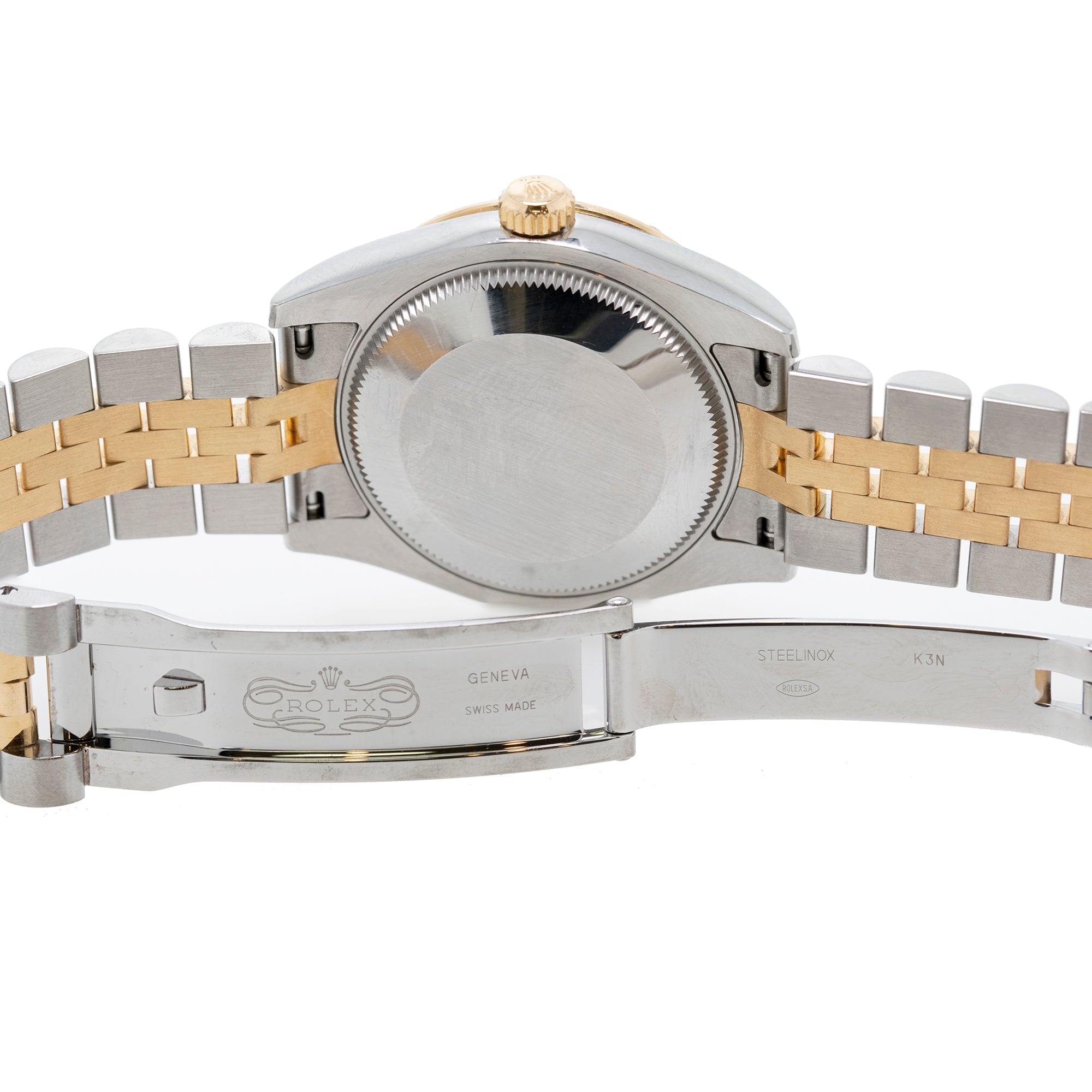 Rolex Two-Tone Datejust 31 mm Diamond Bezel Watch w/ Box & Papers