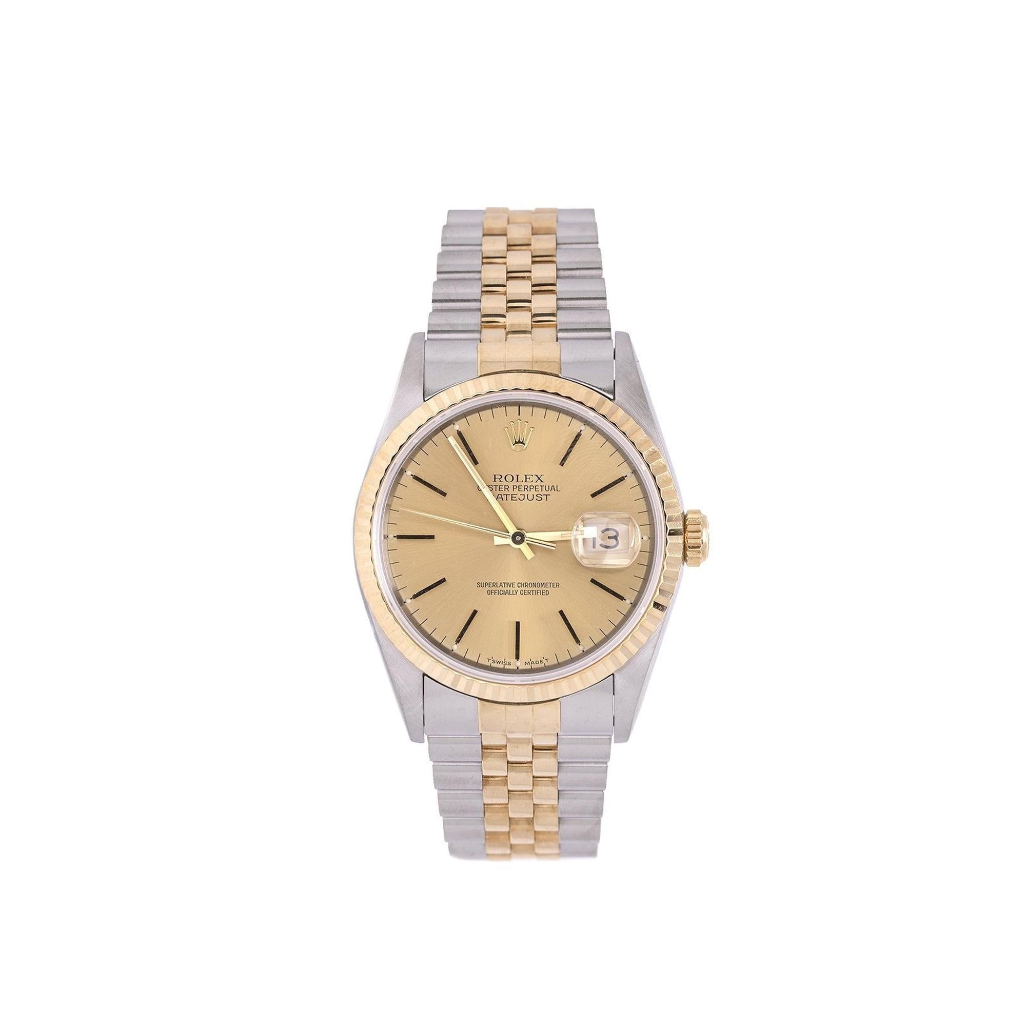 Rolex Two-Tone Datejust 36 mm Watch w/ Box
