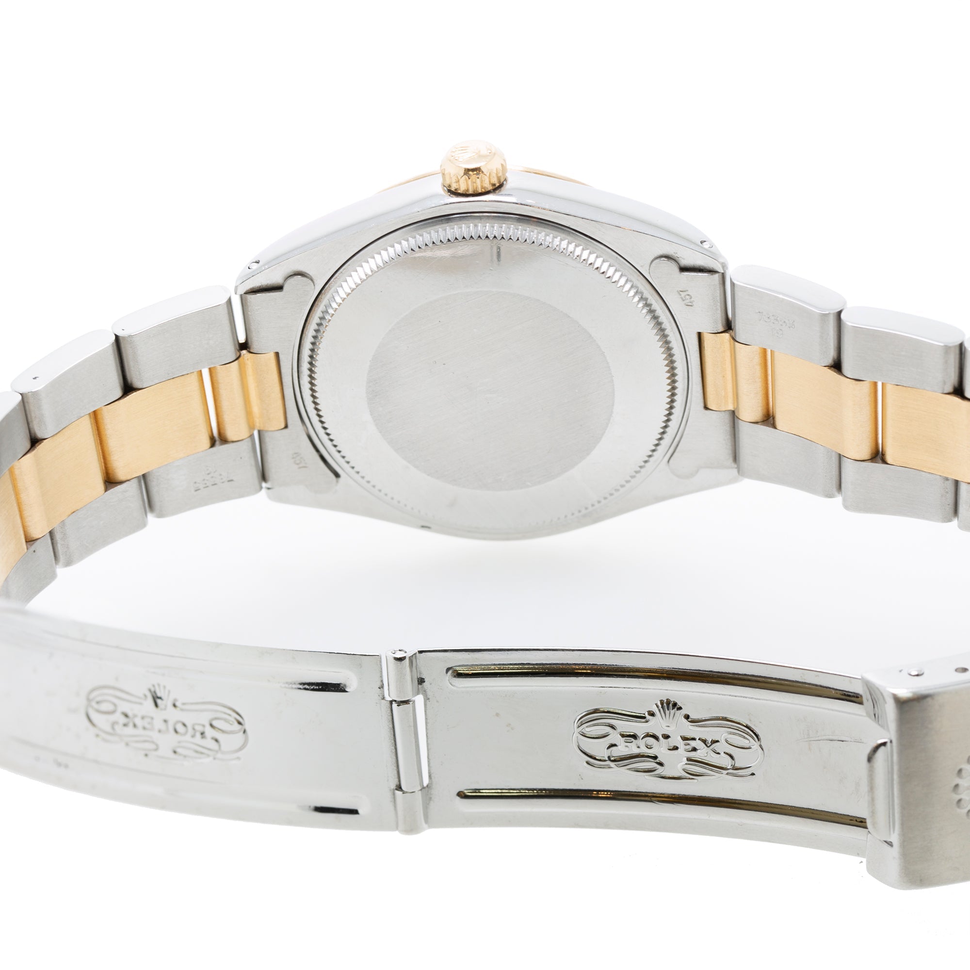 Rolex Two-Tone Oyster Perpetual 34 mm Watch w/ Box & Papers