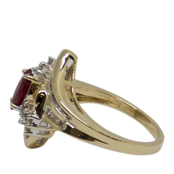 Ruby & Diamond Cocktail Ring