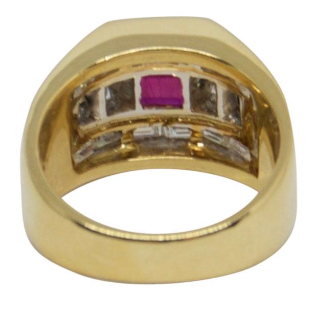 Ruby & Diamond Cocktail Ring