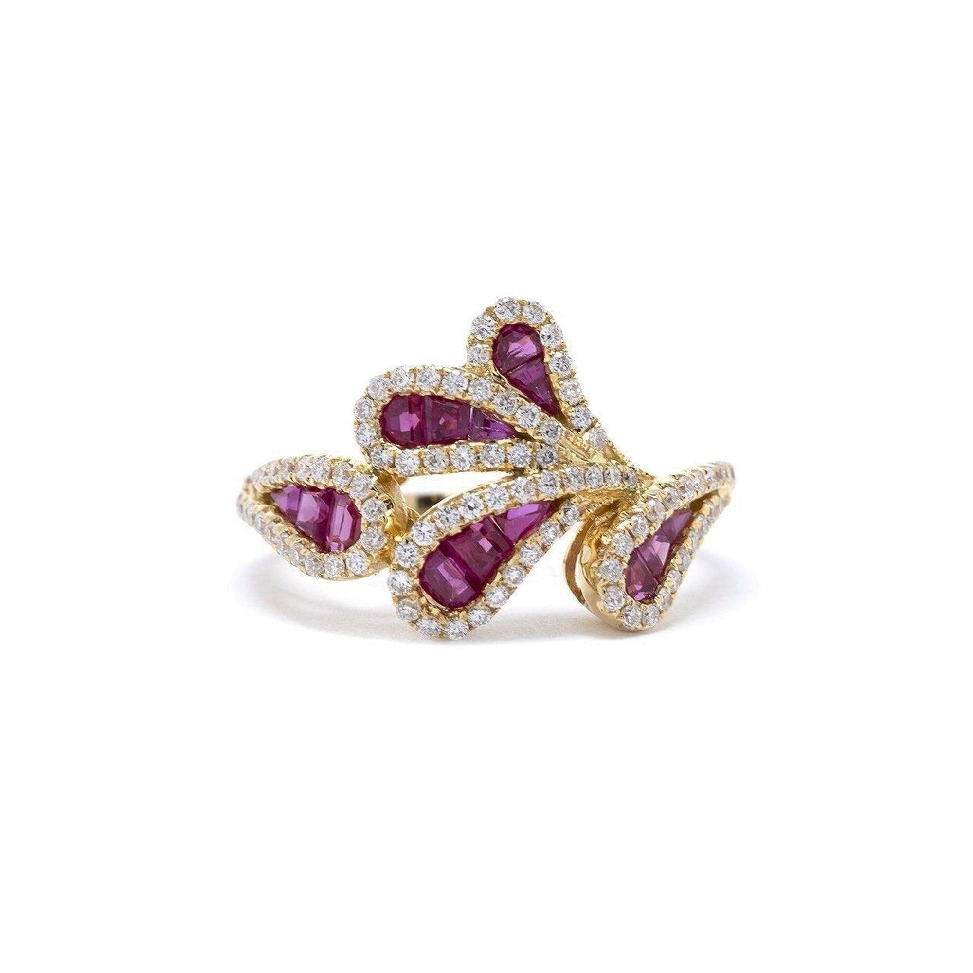 Ruby & Diamond Cocktail Ring