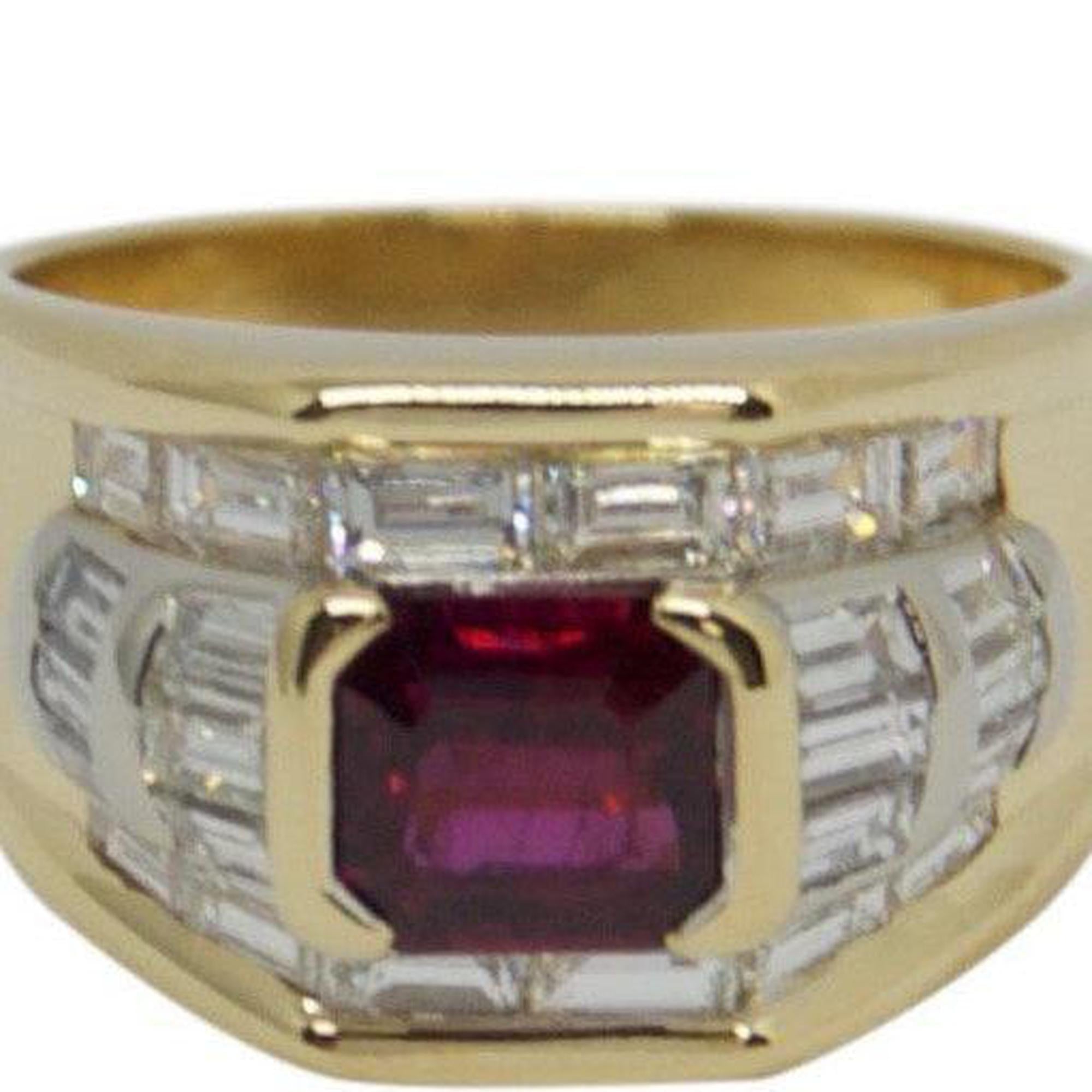 Ruby & Diamond Cocktail Ring