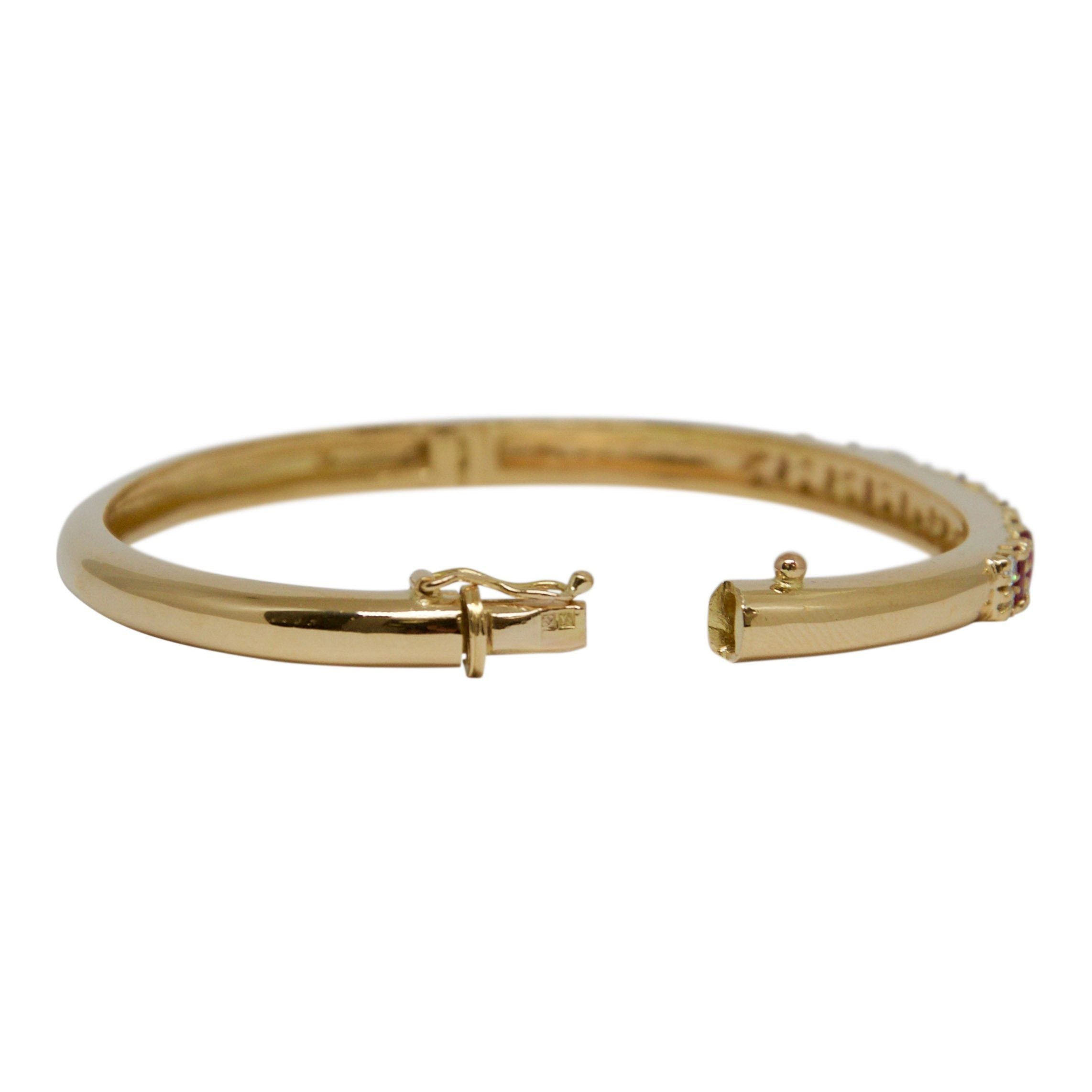 Ruby and Diamond Bangle