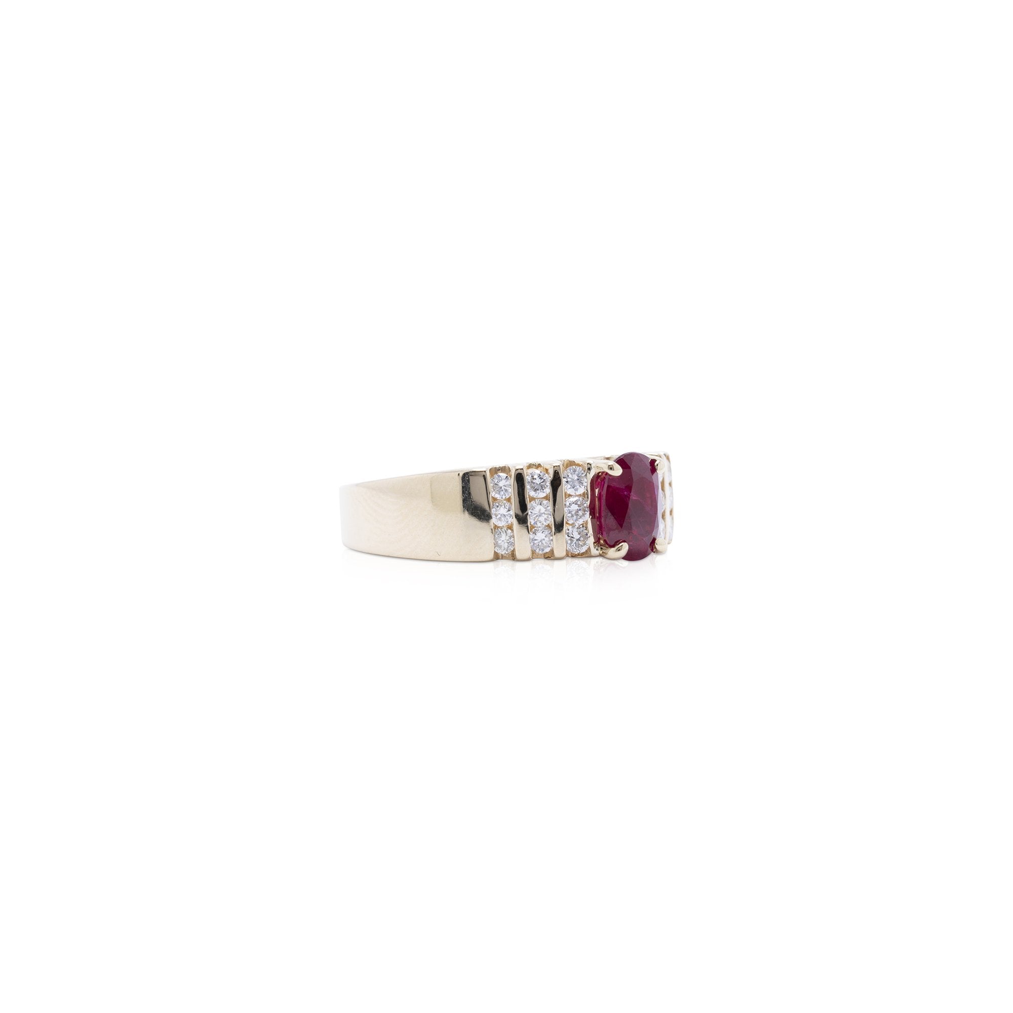 Ruby and Diamond Cocktail Ring