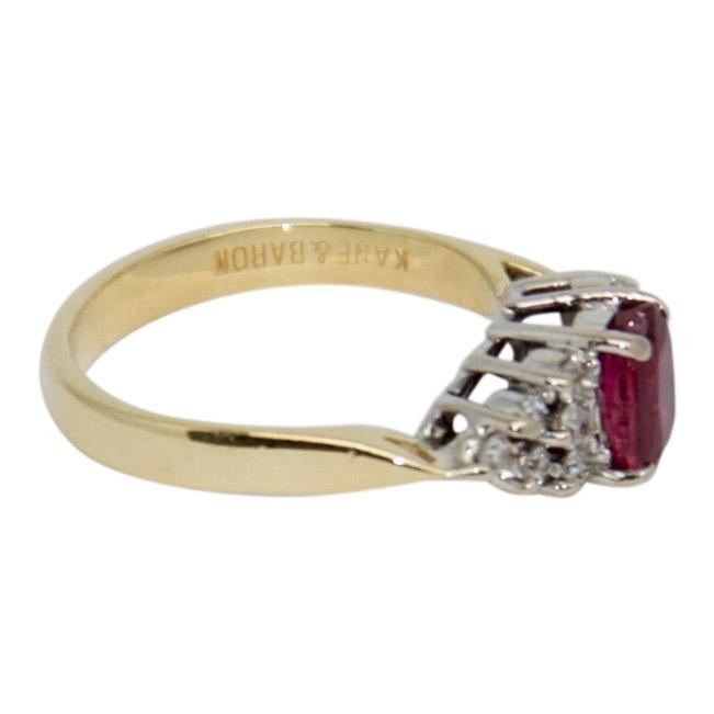 Ruby and Diamond Cocktail Ring