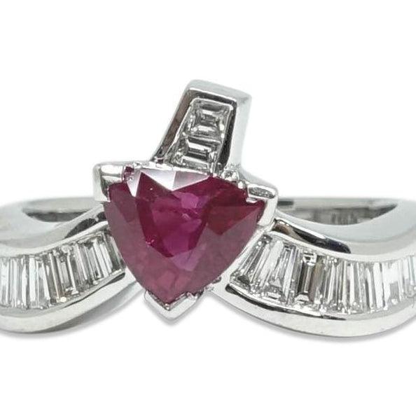 Ruby and Diamond Cocktail Ring