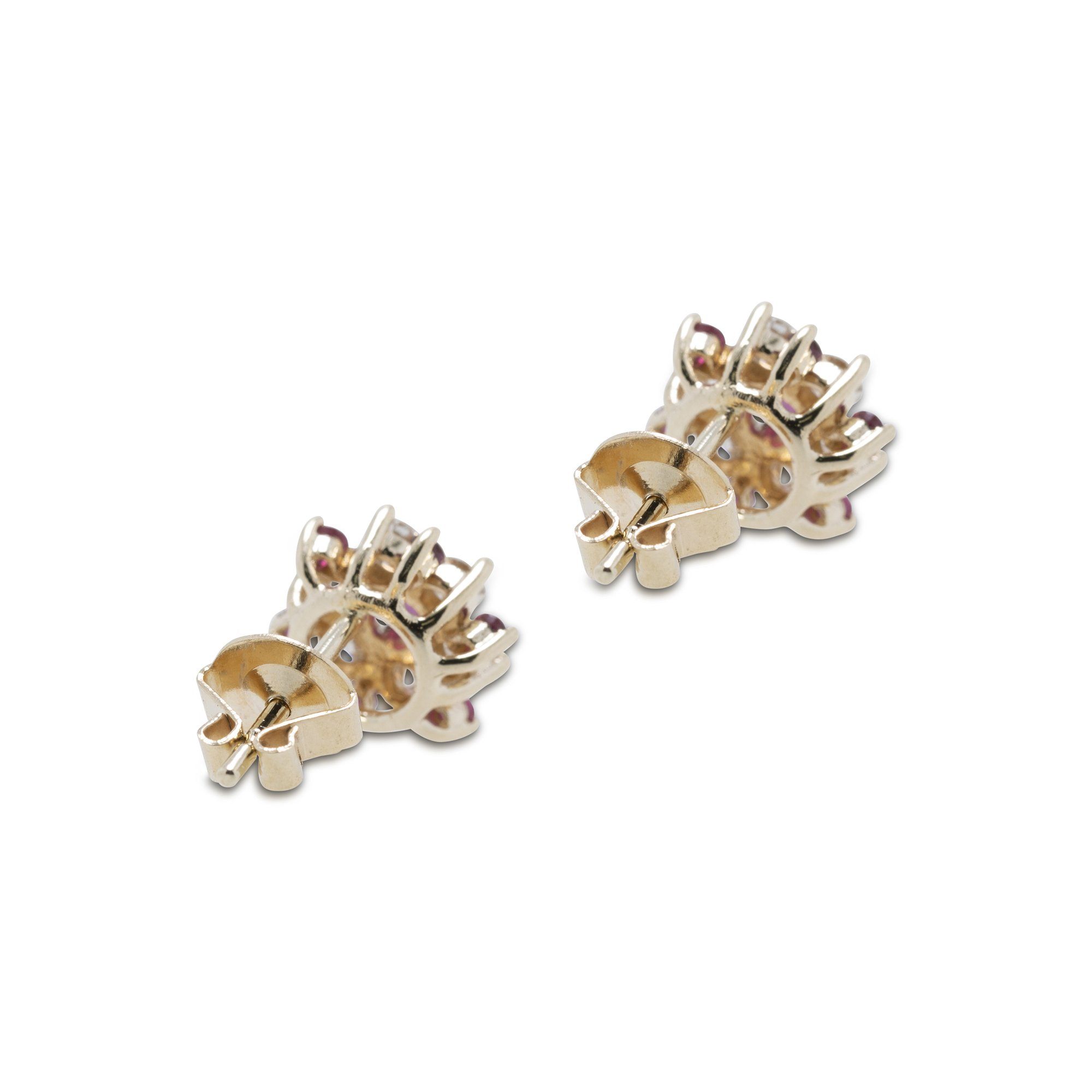 Ruby and Diamond Earrings